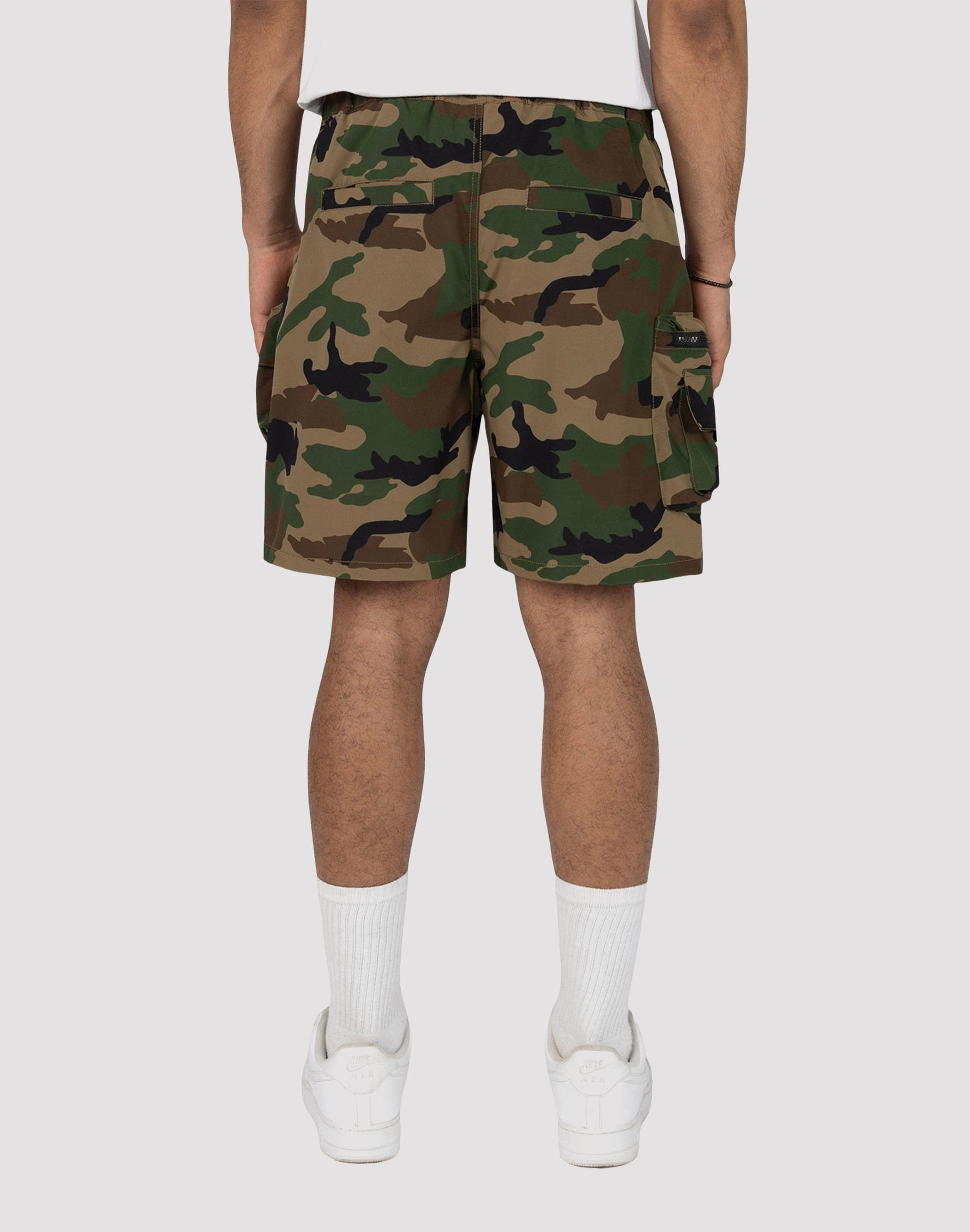 Eco Conscious Manufacturing Smoke Rise Nylon Cargo Shorts