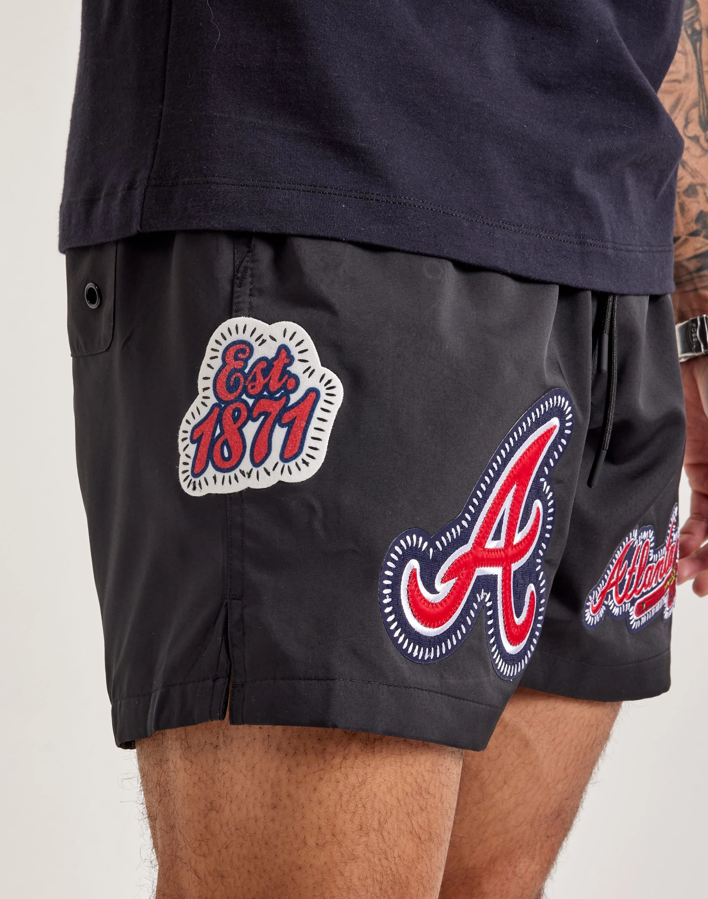 Maximum Cushioning kids - style Pro Standard MLB Atlanta Braves Stitch Shorts