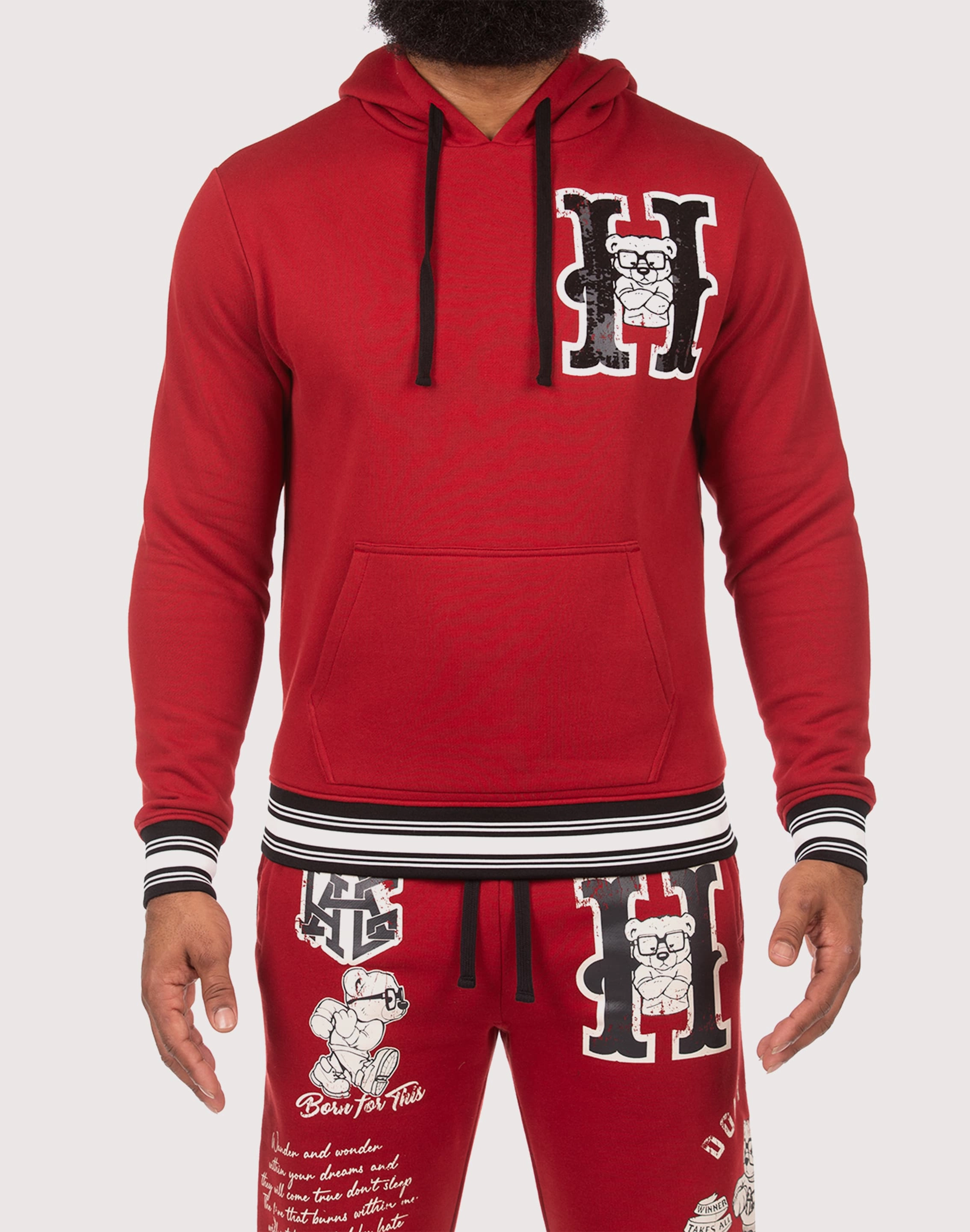 Amateur Hustle Gang Global Red Hoodie