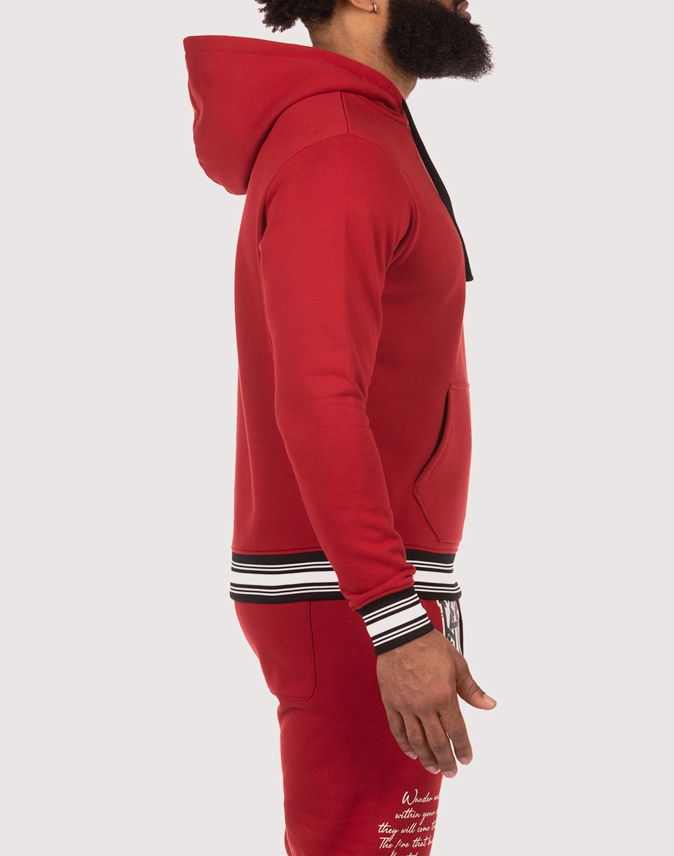 narrow-fit Waterproof Design Hustle Gang Global Red Hoodie
