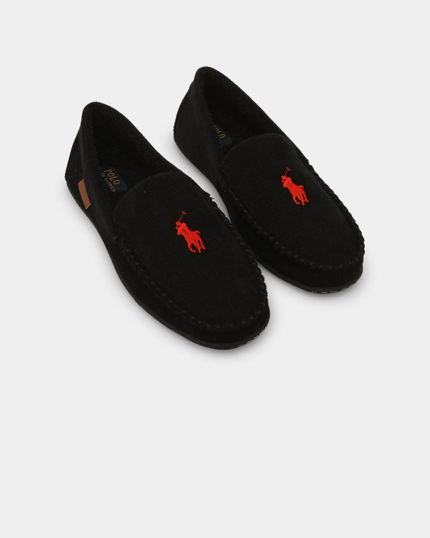 Arch support structure Polo Ralph Lauren Collins Slipper Black Corduroy