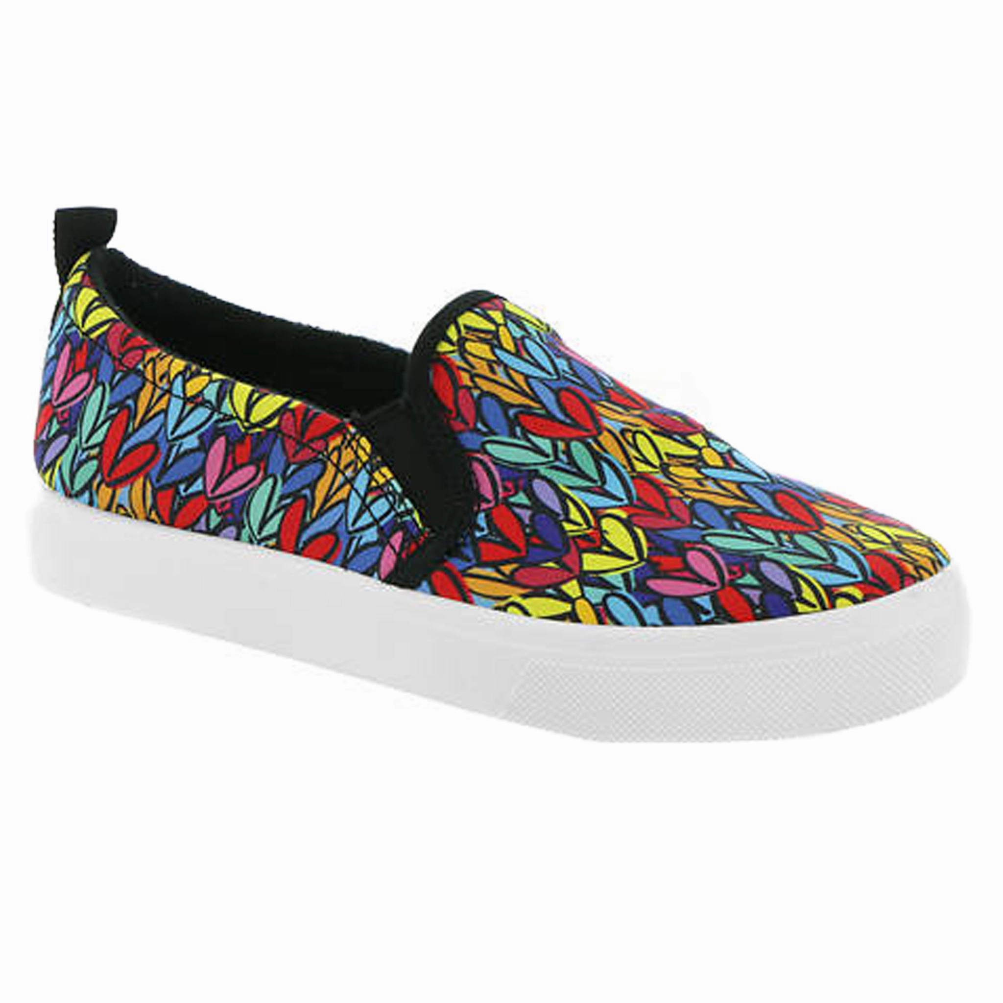 Recycled Rubber Base Skechers Women's 155504 Poppy Heat InLove Black Multi Casual Shoes