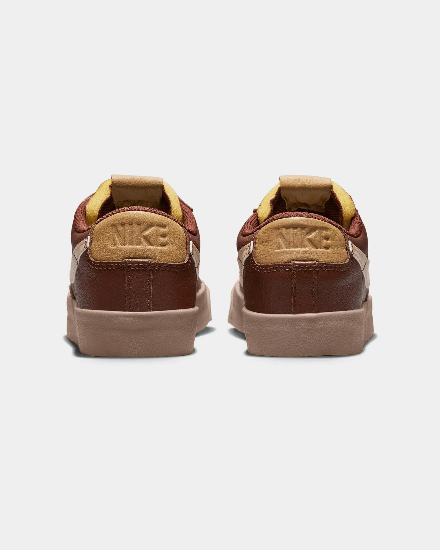 Nike Blazer Low '77 EMB "Inspected By Swoosh" Oxen Brown/Pearl White-Elemental Gold Leather