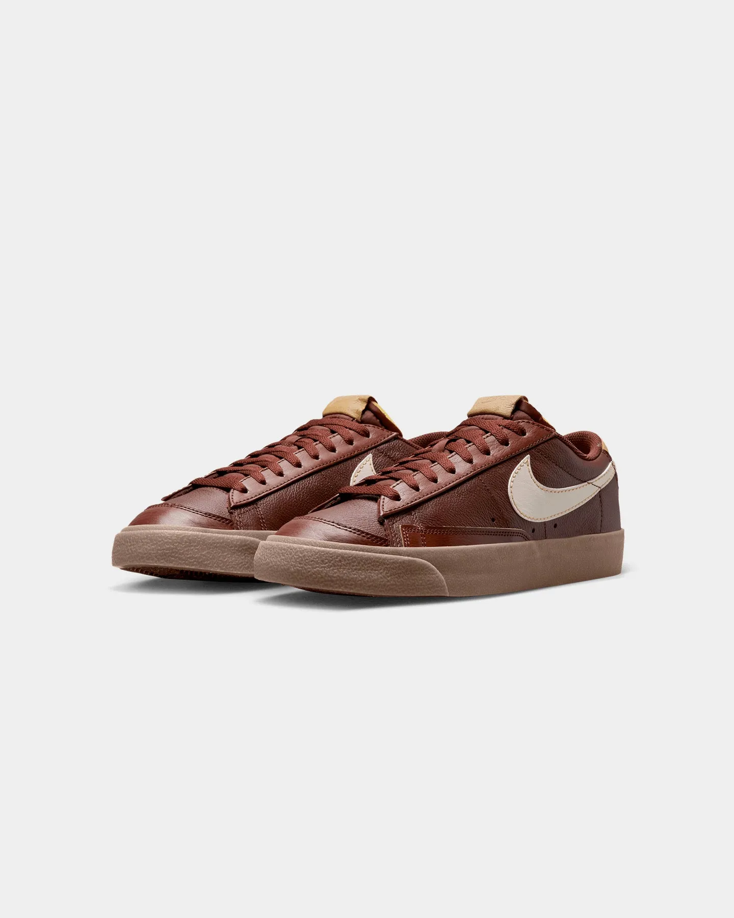 Nike Blazer Low '77 EMB "Inspected By Swoosh" Oxen Brown/Pearl White-Elemental Gold Patent Leather proven