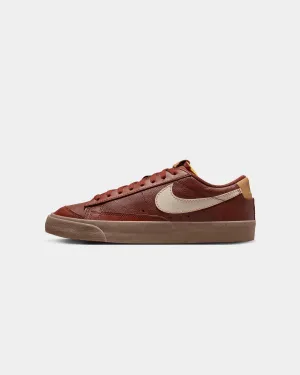 Iconic look yoga enthusiasts - specific benefits Nike Blazer Low '77 EMB "Inspected By Swoosh" Oxen Brown/Pearl White-Elemental Gold