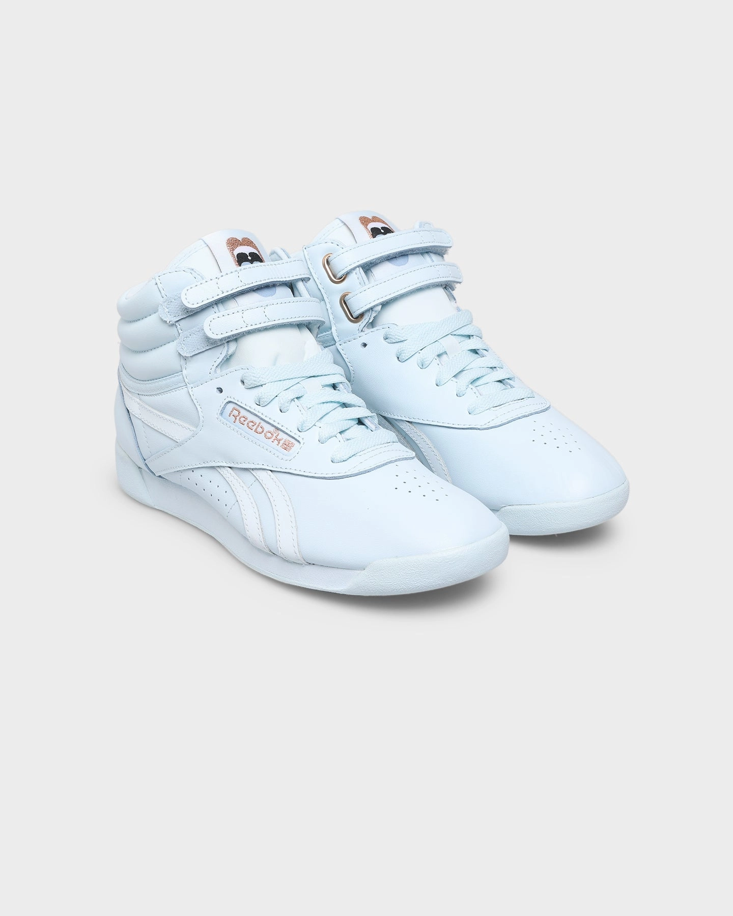 spring styles Reebok X Cardi B Women's Freestyle Hi Glass Blue/Glass Blue