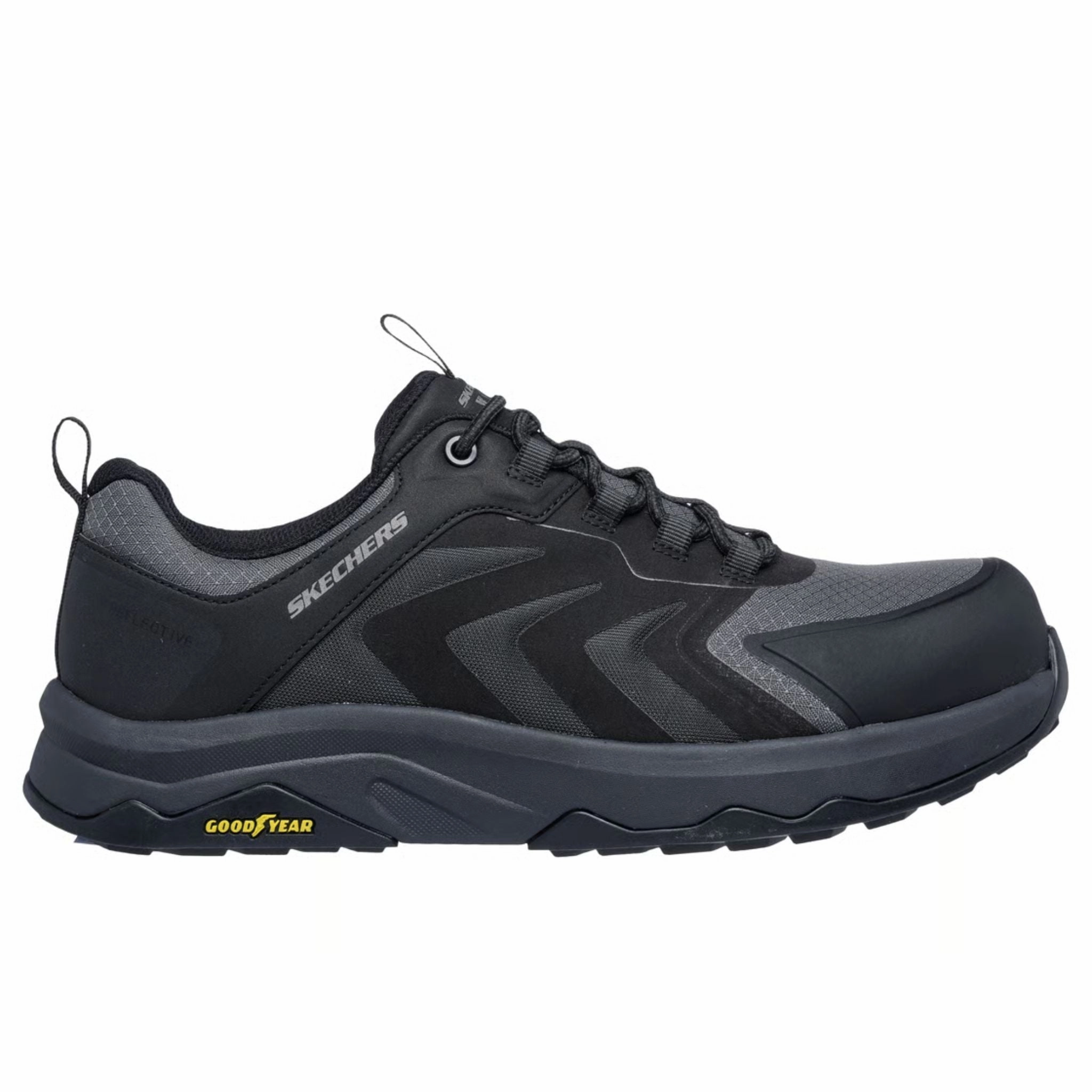 Mid Top Casual Travel Skechers Men's 200255 Speed-Flex Trekker Black Safety Toe Metal Free Work Shoes
