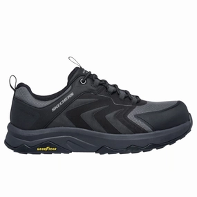 Modern Routine Steady Grip Skechers Men's 200255 Speed-Flex Trekker Black Safety Toe Metal Free Work Shoes