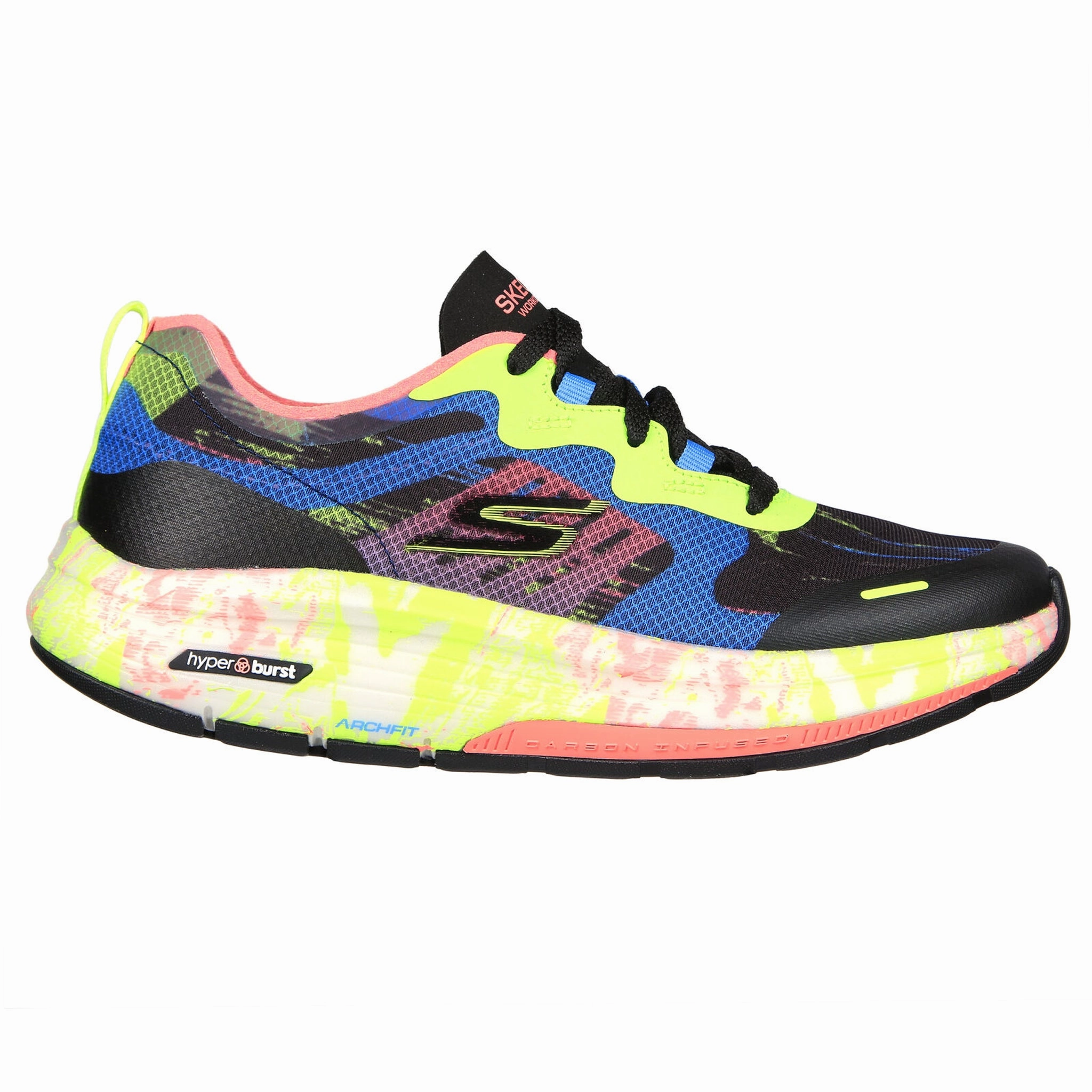 Skechers Women's 124942 GO WALK Workout Walker - Graffiti Splash Walking Shoes Low   Top Style Hyperelastic Frame