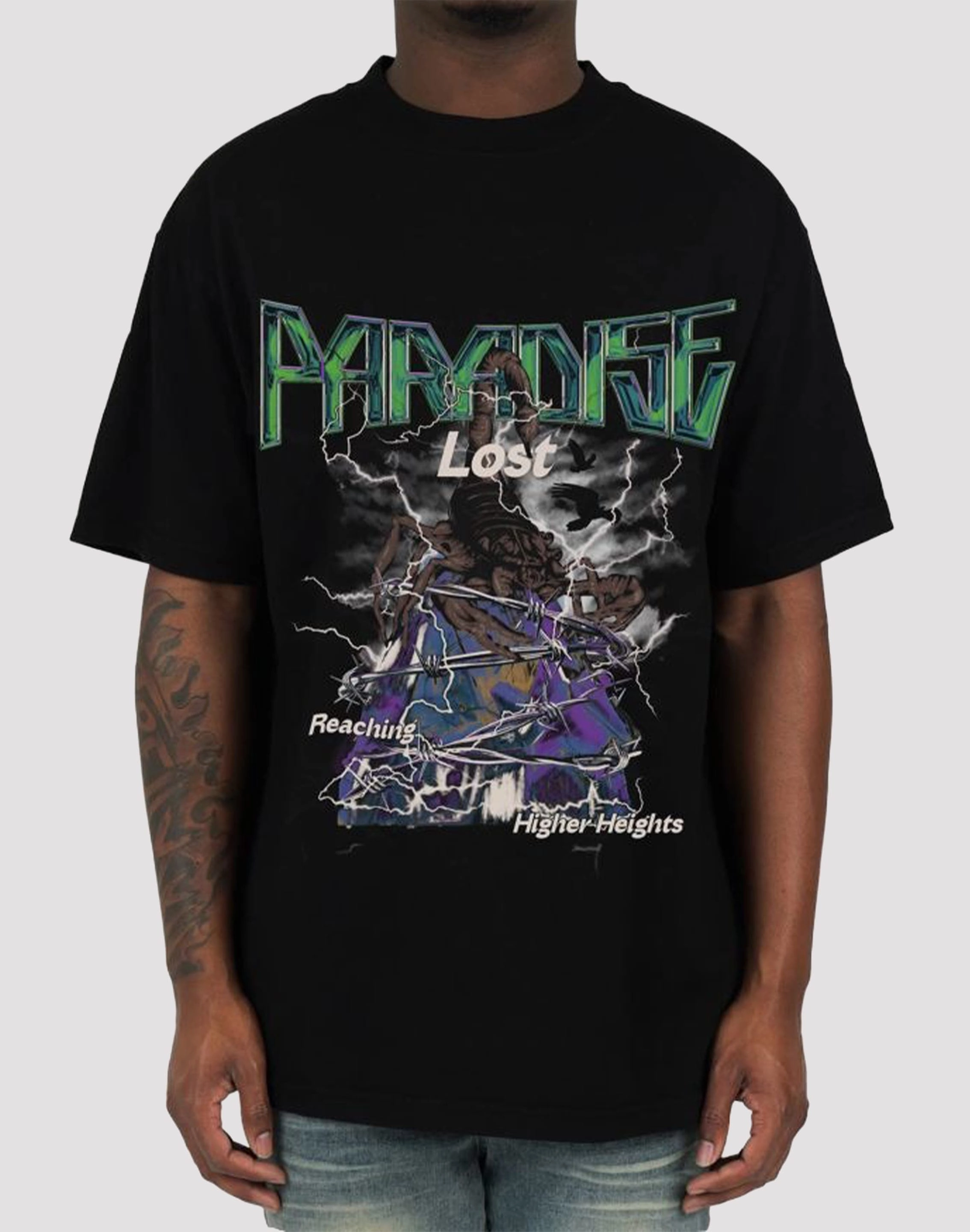 rollerblading Paradise Lost Climb Higher Black Tee