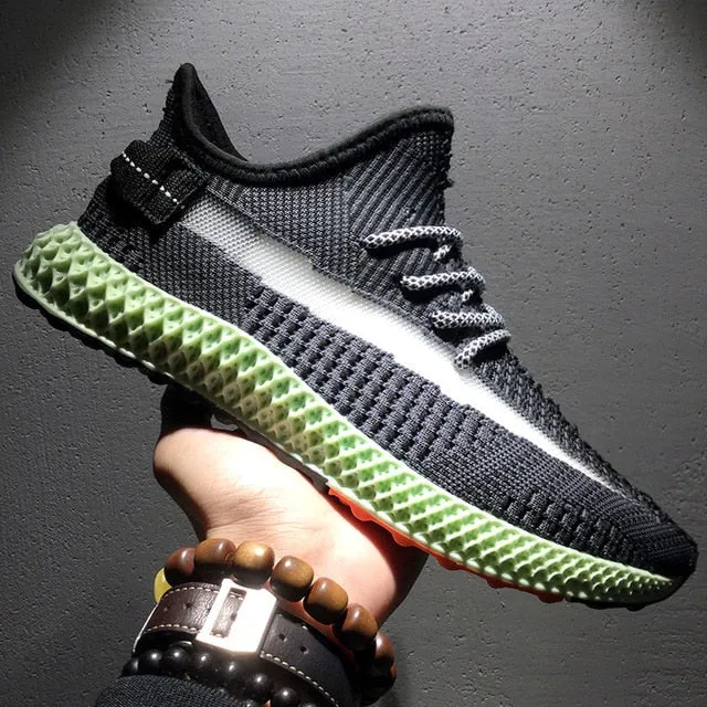 INS hip hop Spring Summer Fashion Fly Weave Sneakers Lighted Breathable Men Casual Shoes Jogging Tenis Masculino Sneaker fashionistas - specific benefits