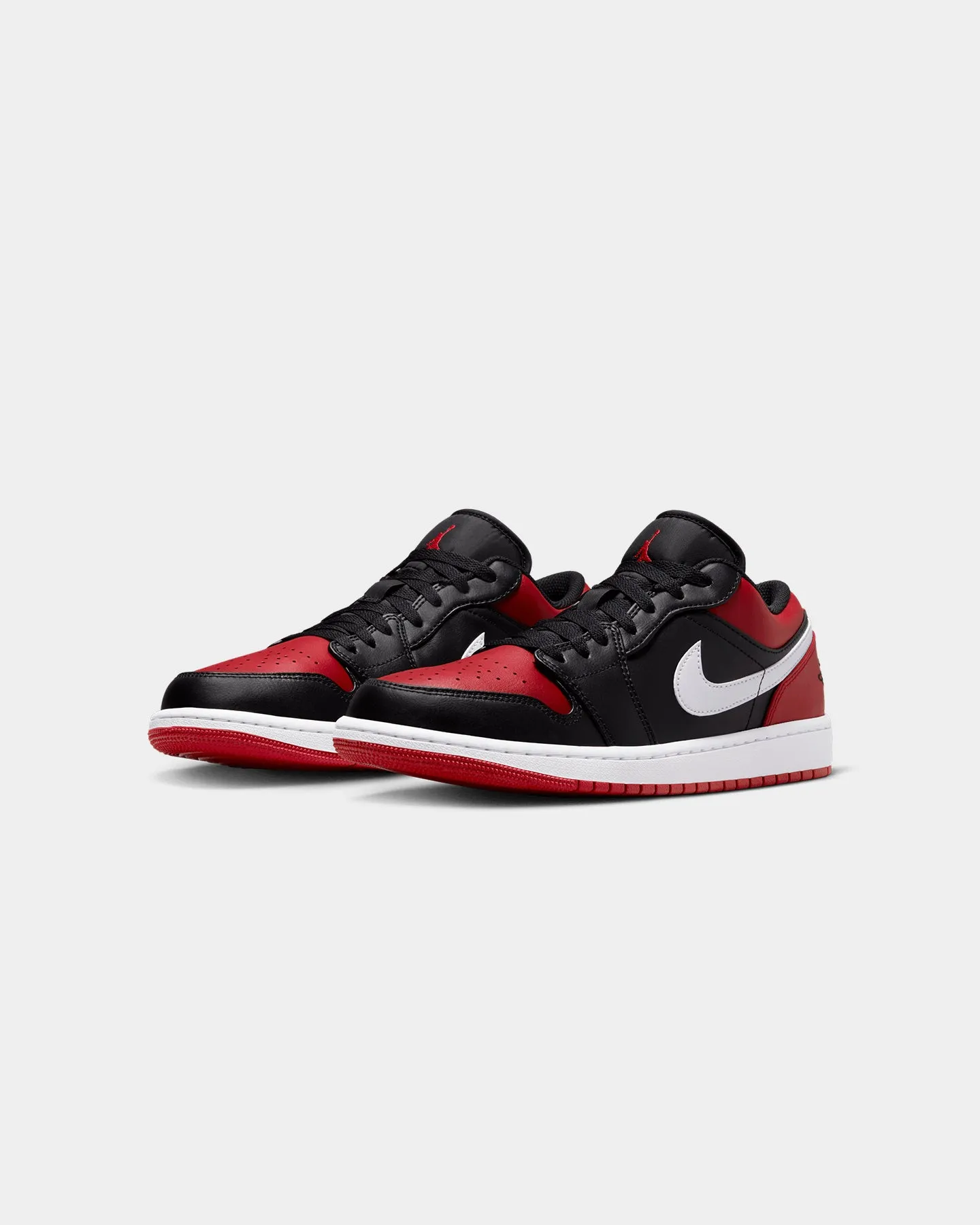 Jordan Air Jordan 1 Low "Alternate Bred Toe" Black/Red Wide fit lace - up closure