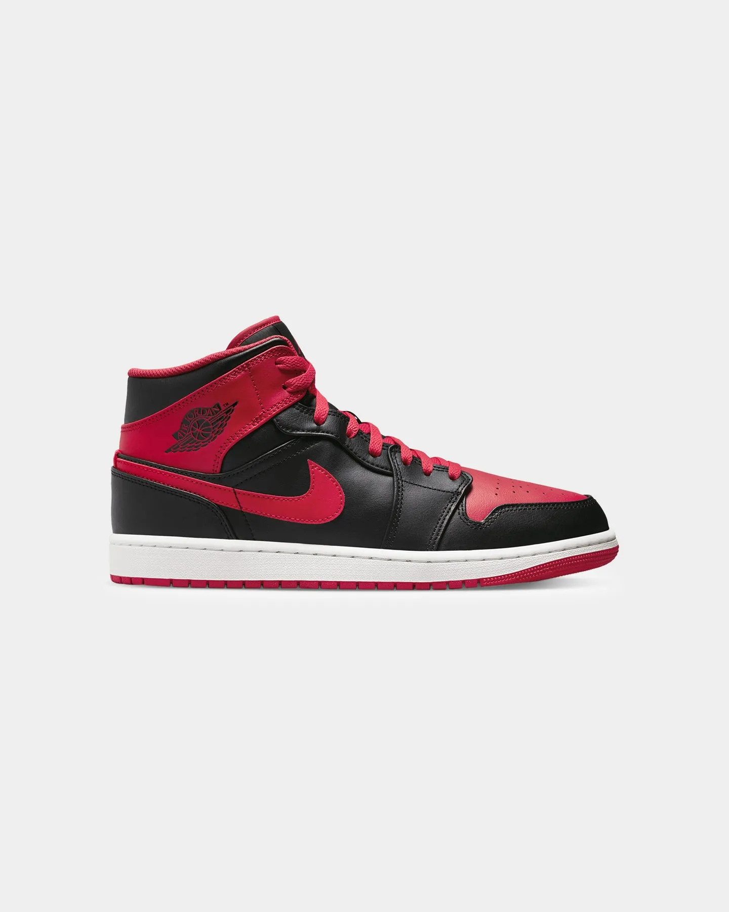 odor - resistant Flexible Construction Jordan Air Jordan 1 Mid "Alternate Bred" Black/Fire Red