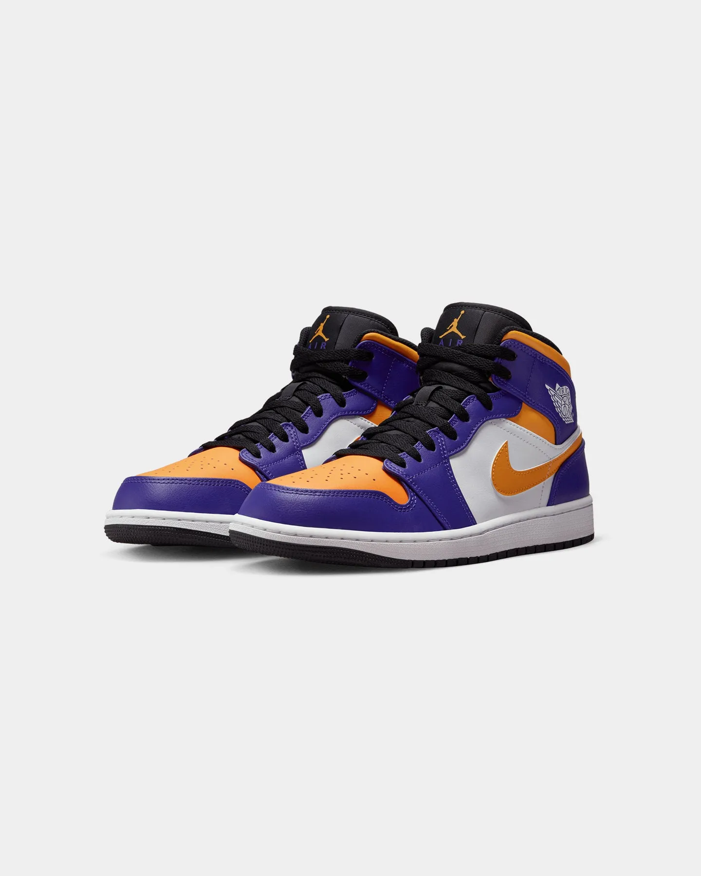 active seniors Eco friendly materials Jordan Air Jordan 1 Mid "Lakers" Dark Concord