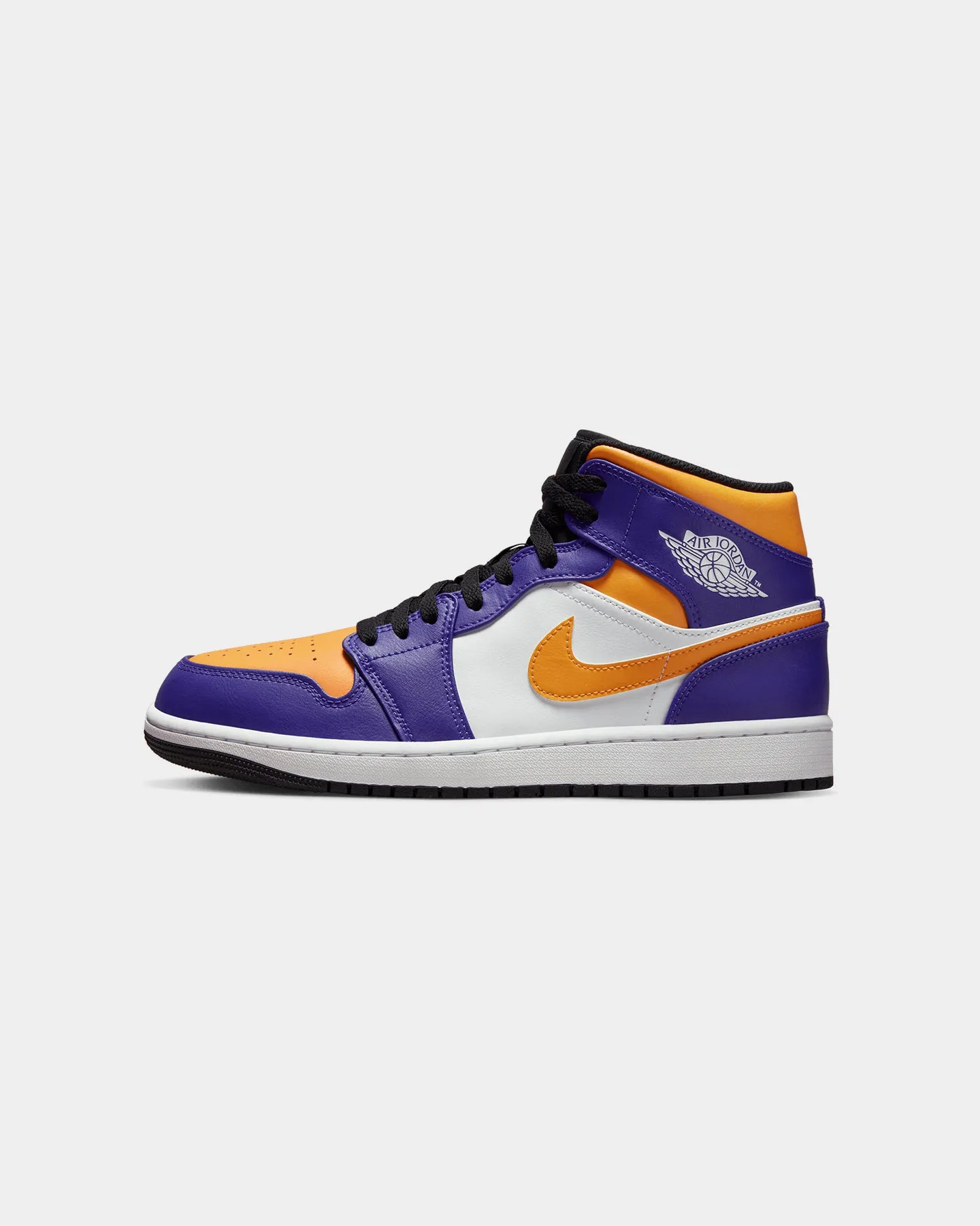 Jordan Air Jordan 1 Mid "Lakers" Dark Concord sports - specific benefits Shear Reducing Liner