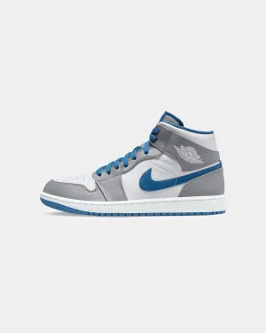 least summer Stabilizing Heel Cup Jordan Air Jordan 1 Mid "True Blue" Cement Grey/White-Blue