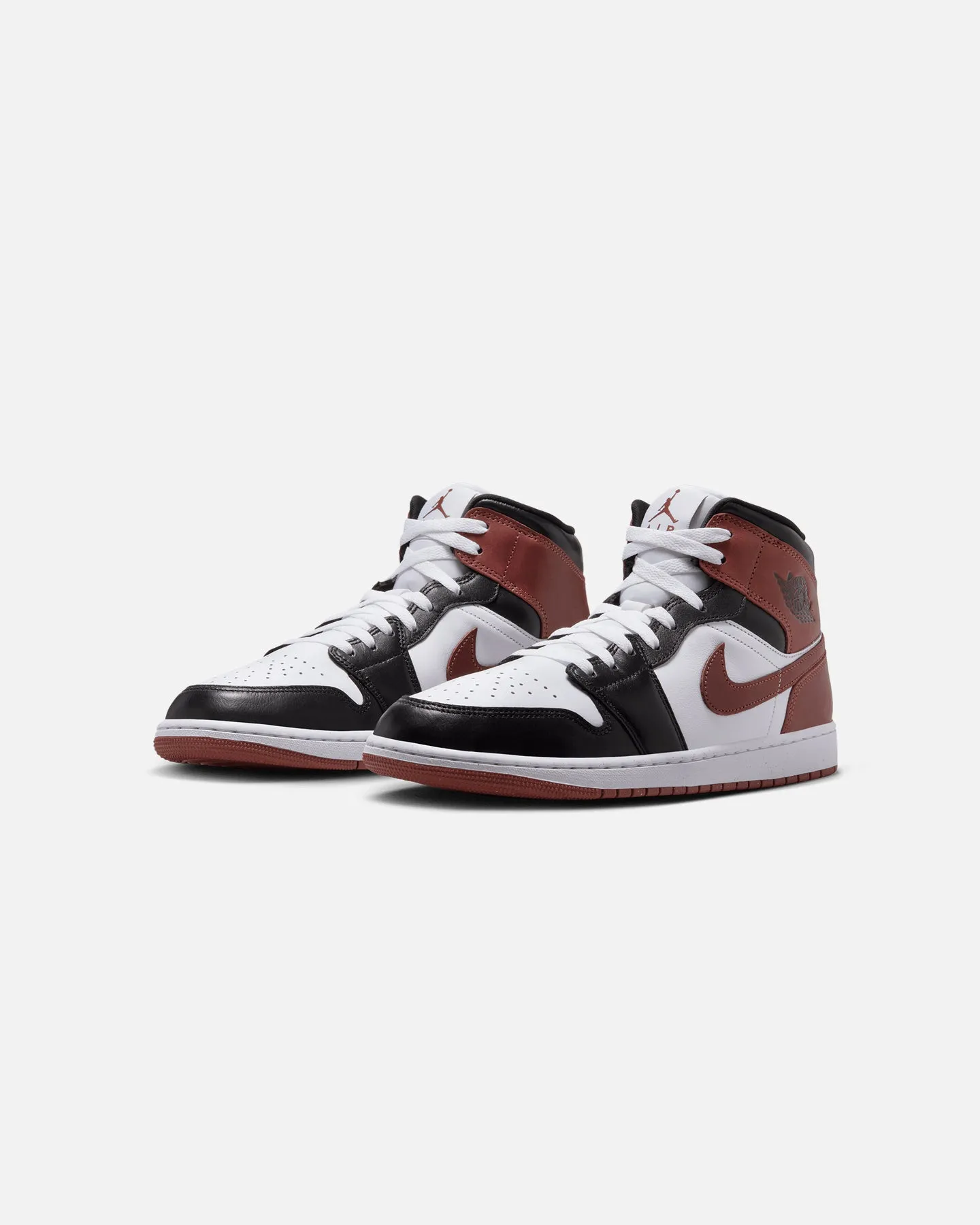 Jordan Air Jordan 1 Mid SE "Dark Pony" White/Dark Pony-Black Minimal Detail