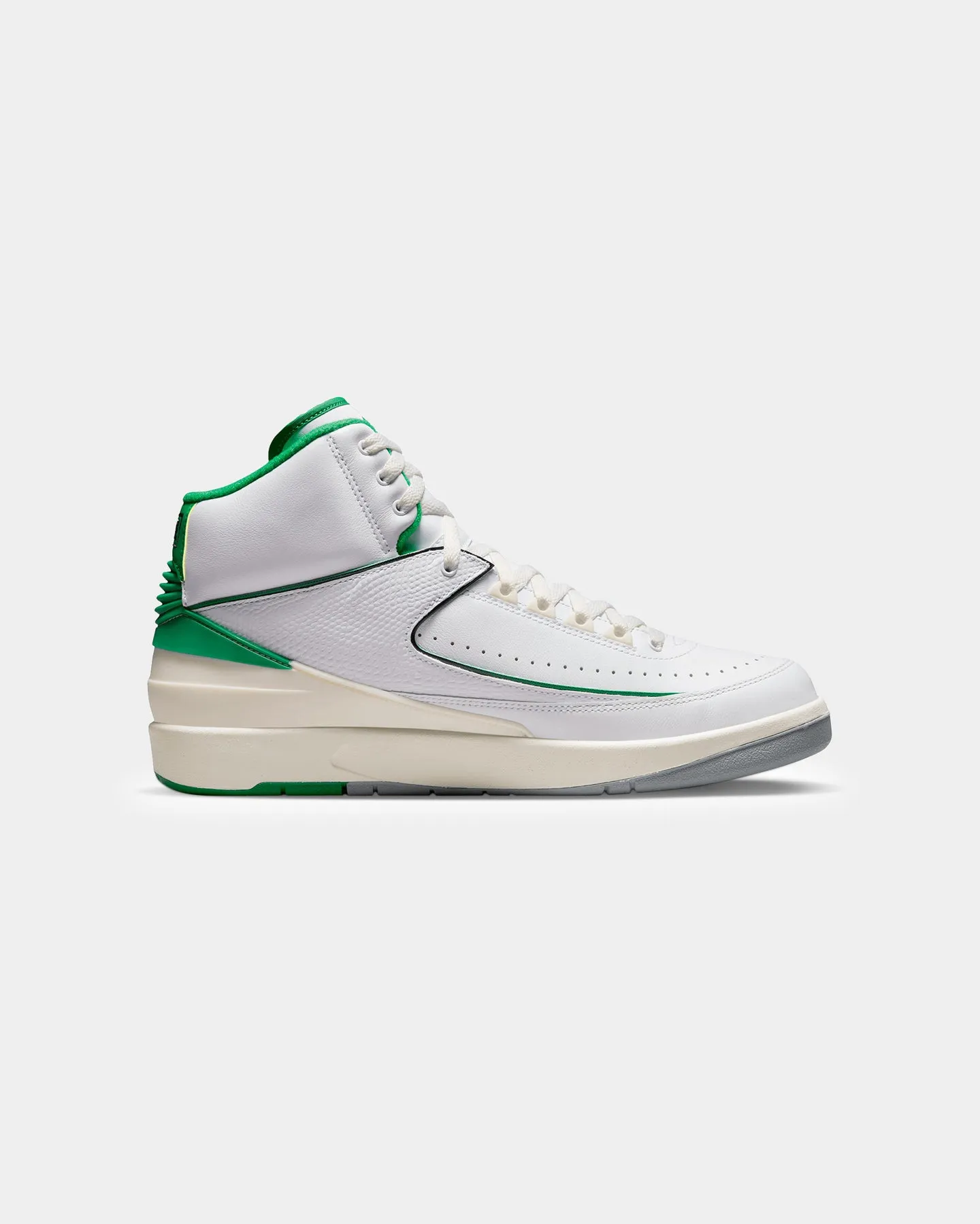 Abrasion Resistant Stitching Jordan Air Jordan 2 Retro "Lucky Green" White/Lucky Green