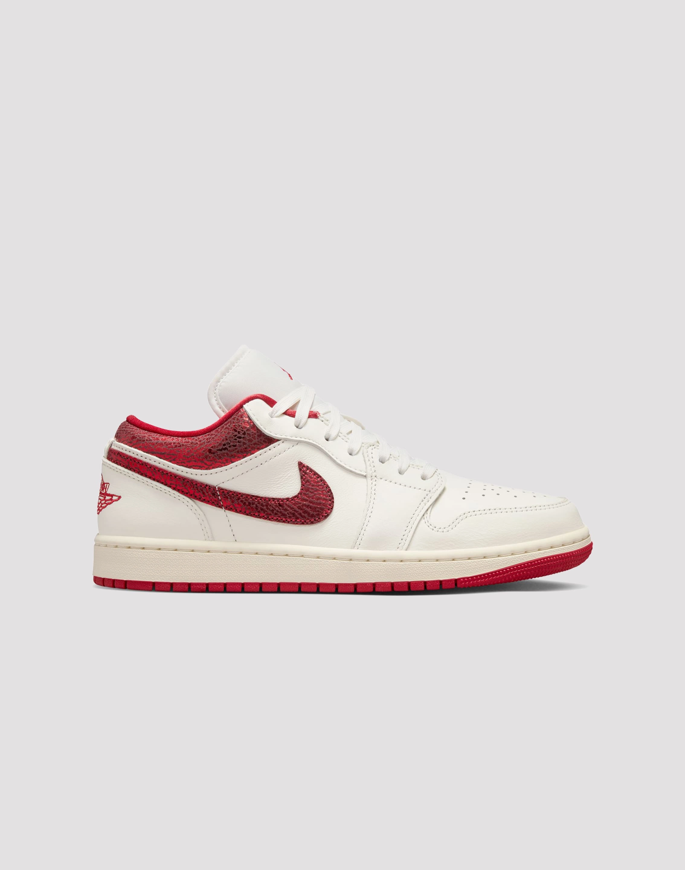 Jordan 1 Low SE "Sail/Varsity Red/Team Red" Anti Static Lining Vibrant Style