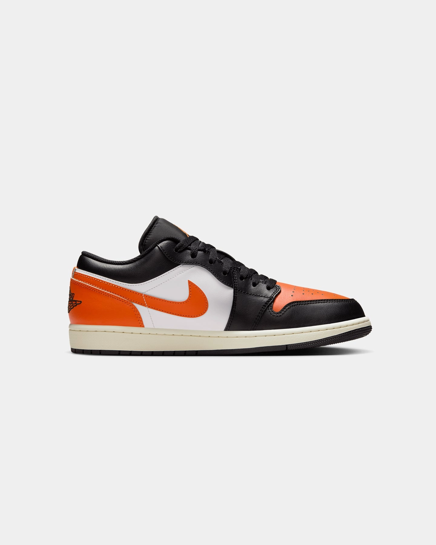 Jordan Air Jordan 1 Low "Shattered Backboard" Black/Starfish-White/Sail Bridge Path Bazaar Day
