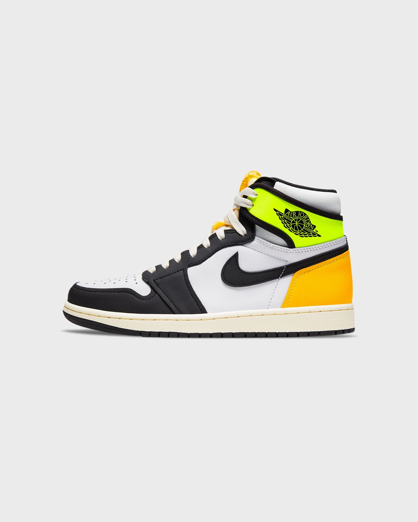 Jordan Air Jordan 1 Retro High OG "Volt Gold" White/Black/Volt Contoured Arch Shape