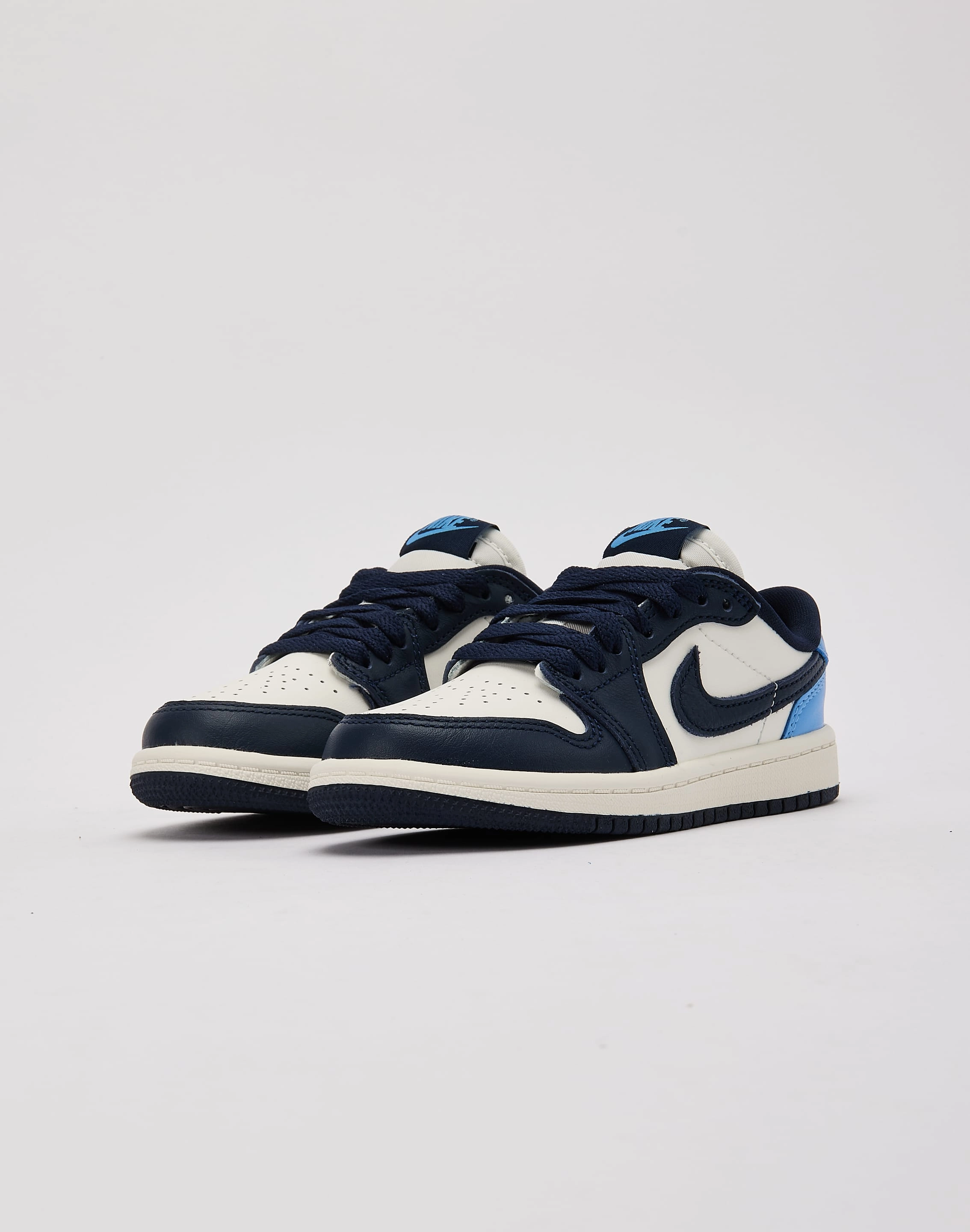 Jordan Air Jordan 1 Retro Low OG 'Obsidian' Pre-School Ventilated Footbed Design Retro Mode