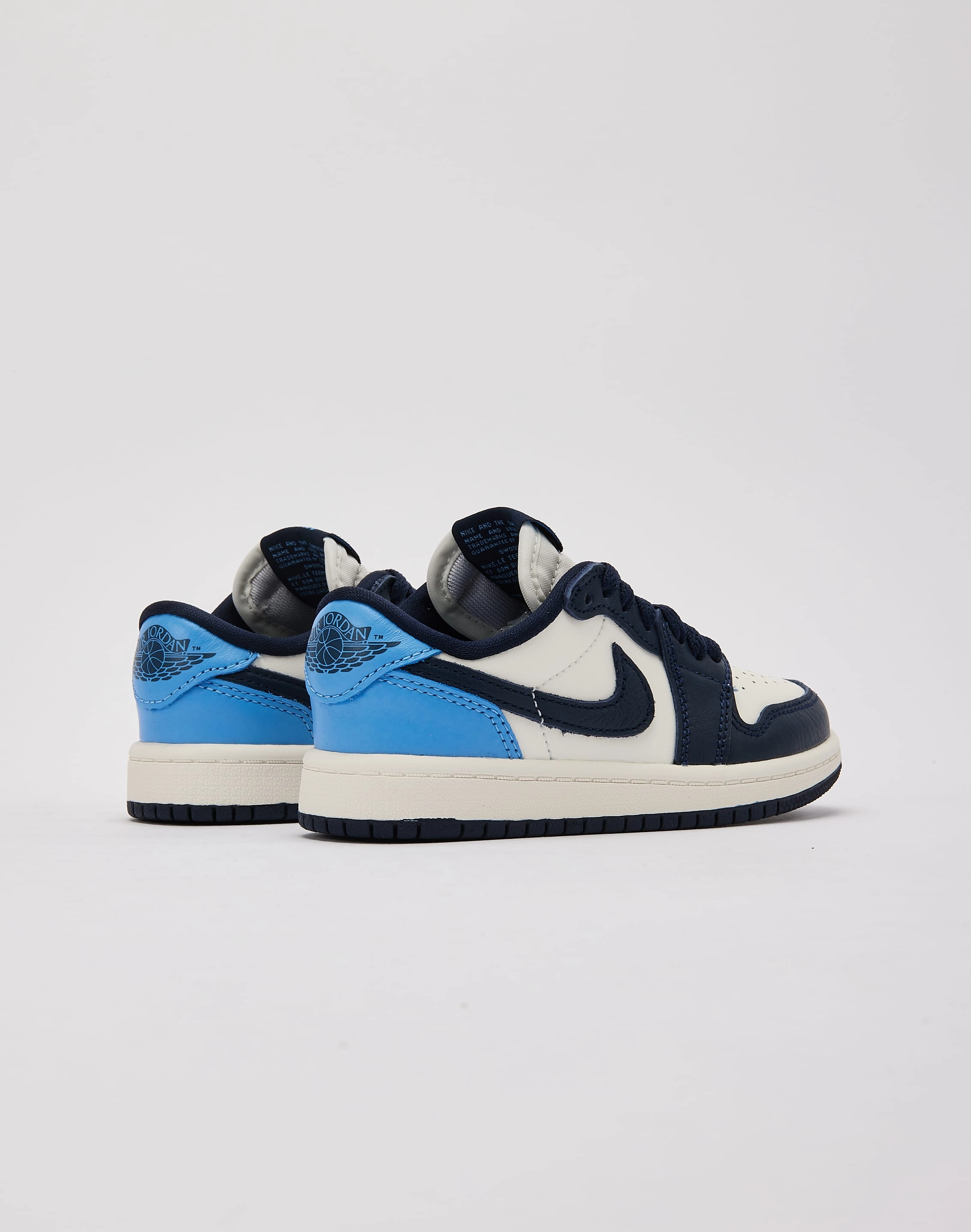 Multi Fit Shape Sneakers Mesh Upper Jordan Air Jordan 1 Retro Low OG 'Obsidian' Pre-School