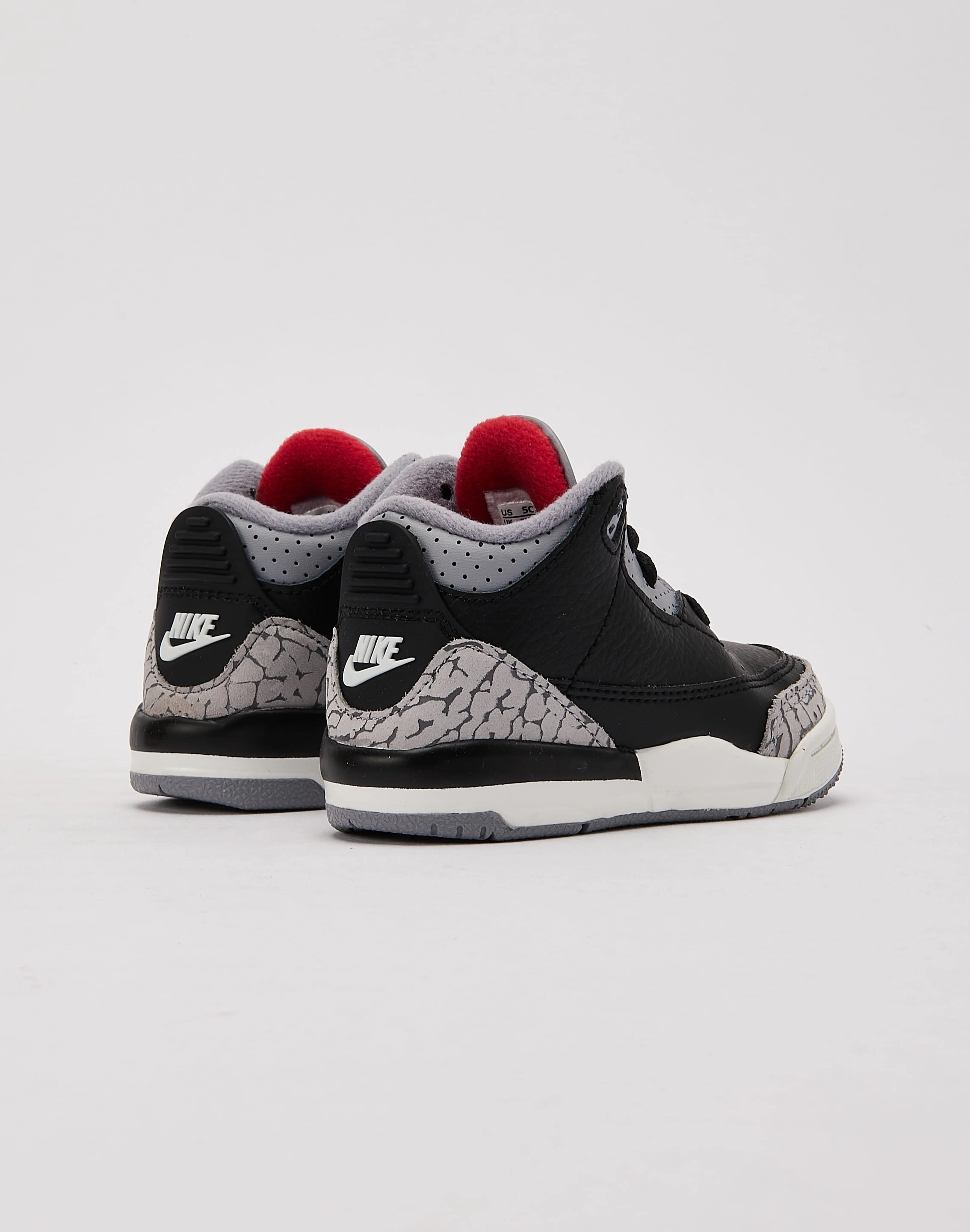 Jordan Air Jordan 3 Retro 'Black Cement' Toddler Ankle Stabilization Genuine
