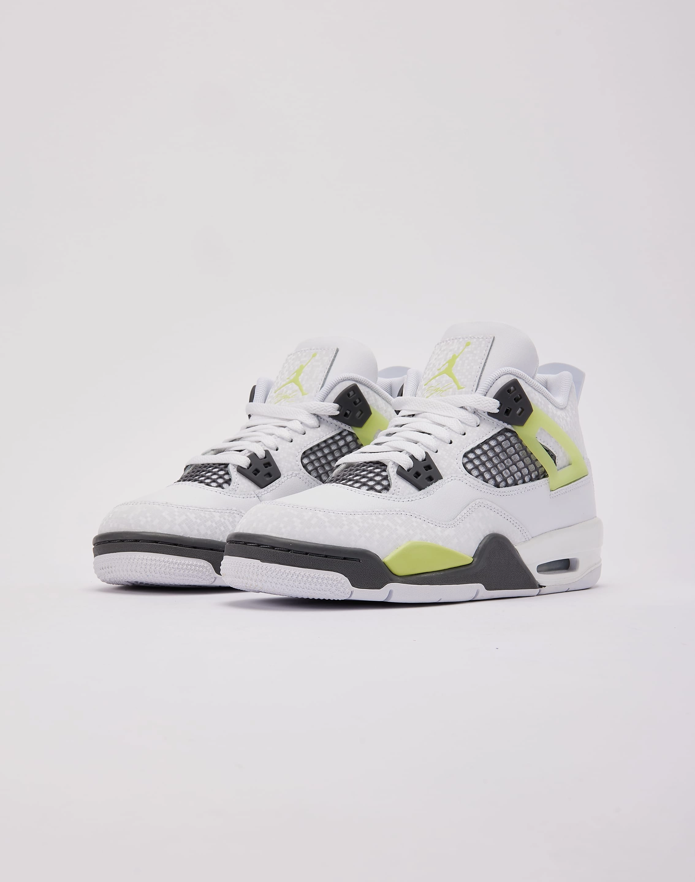 Comfortable Foot Jordan Air Jordan 4 Retro 'Light Lemon Twist' Grade-School