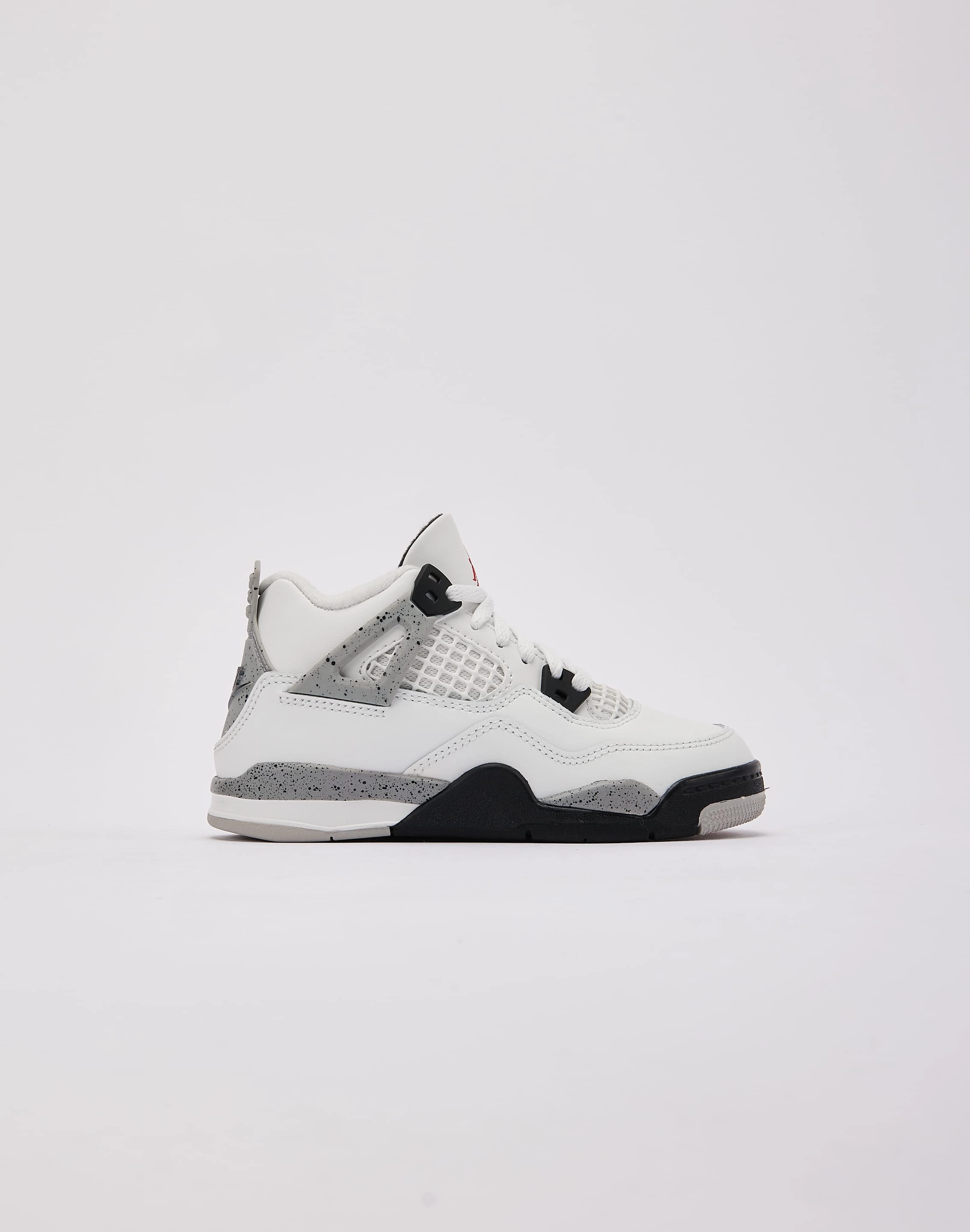 Rolling Motion Engineered Cushioned Collar Design Jordan Air Jordan 4 Retro OG 'White Cement' Pre-School