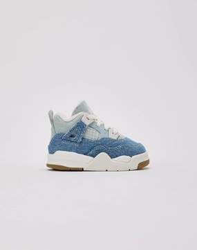 Jordan Air Jordan 4 Retro TEX 'Worn Blue' Toddler Reinforced Lateral Guard Impact absorption