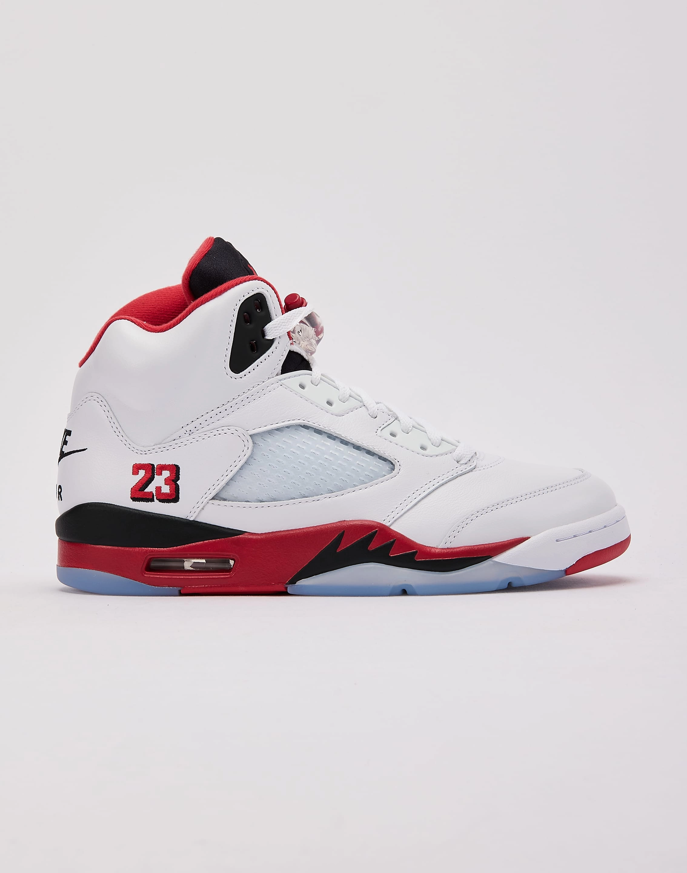 Jordan Air Jordan 5 Retro 'Fire Red Black Tongue' Durable Rubber Treads