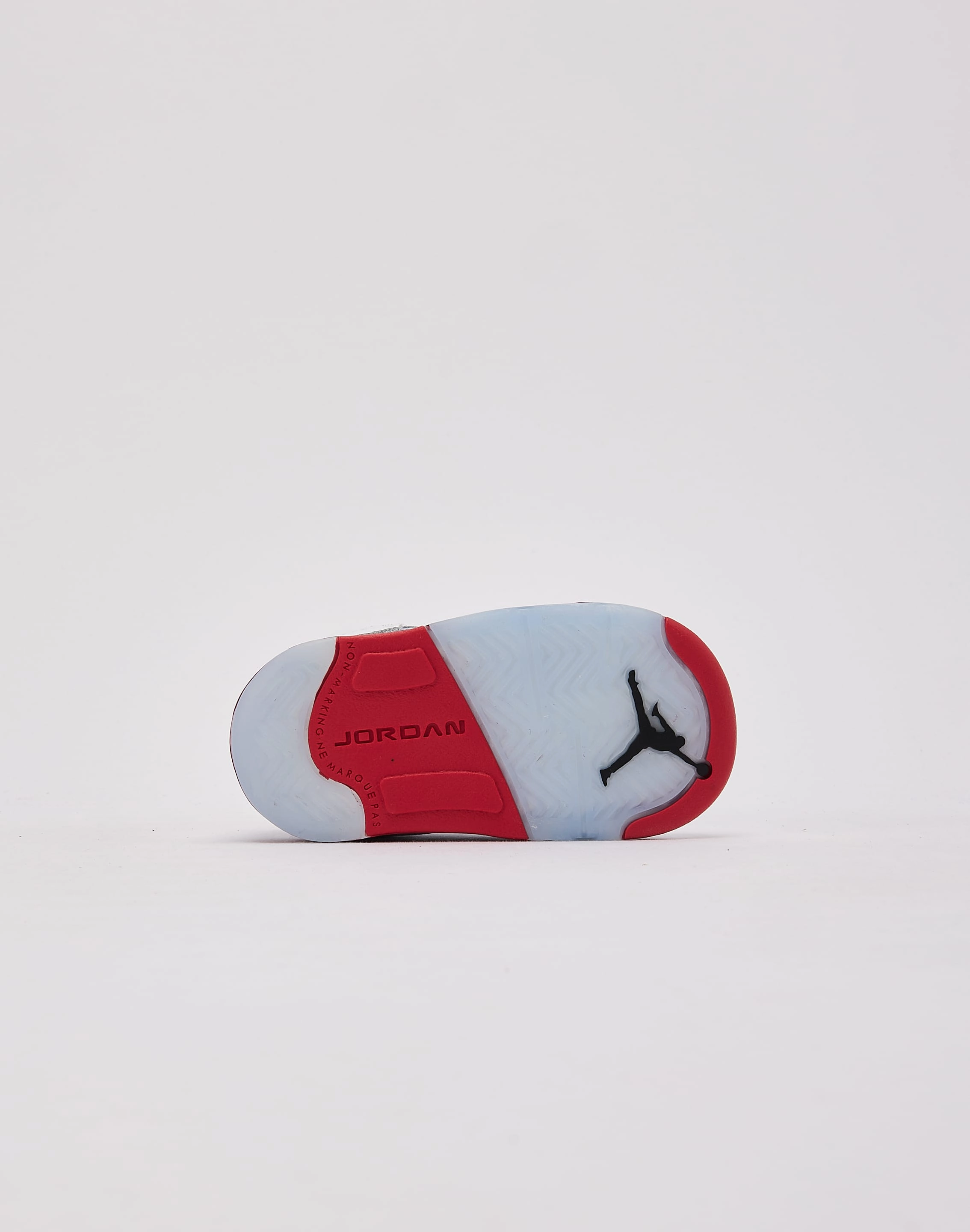 Jordan Air Jordan 5 Retro 'Fire Red Black Tongue' Toddler Lockdown Lacing High-Impact Support
