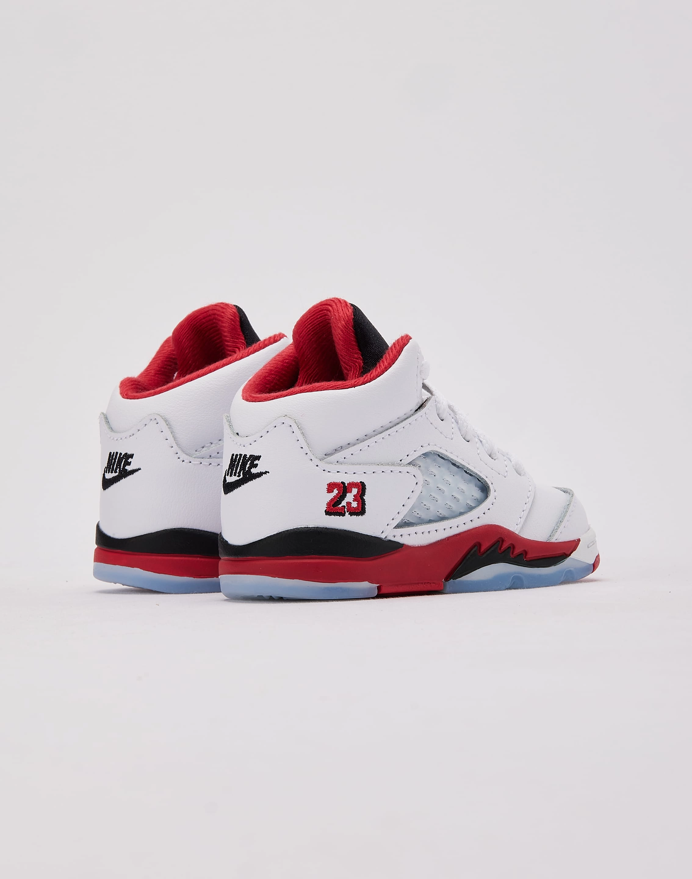 Jordan Air Jordan 5 Retro 'Fire Red Black Tongue' Toddler Anti Torsion Arch Bridge Precision Moves