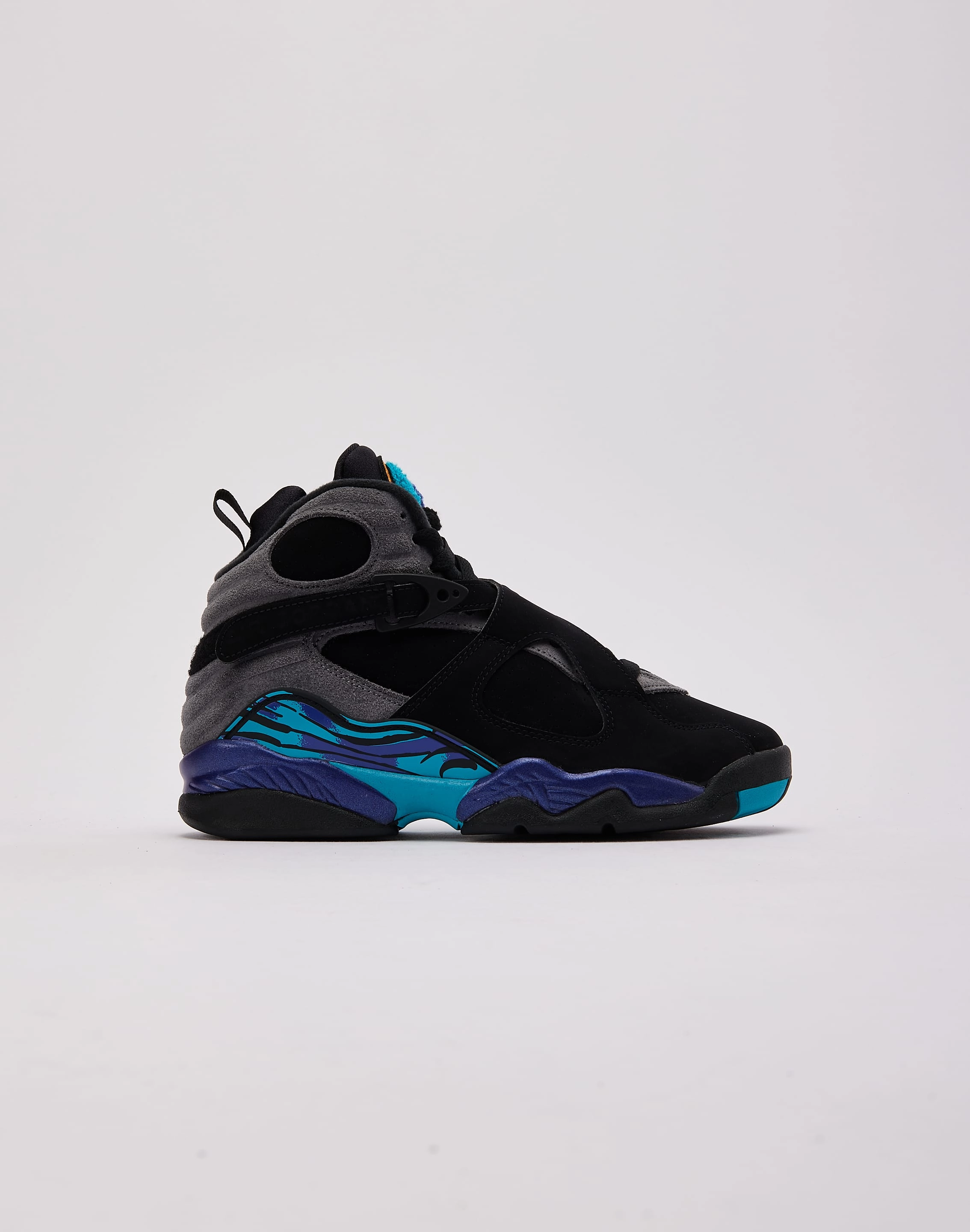 Reinforced Eyelets Jordan Air Jordan 8 Retro 'Aqua' Grade-School