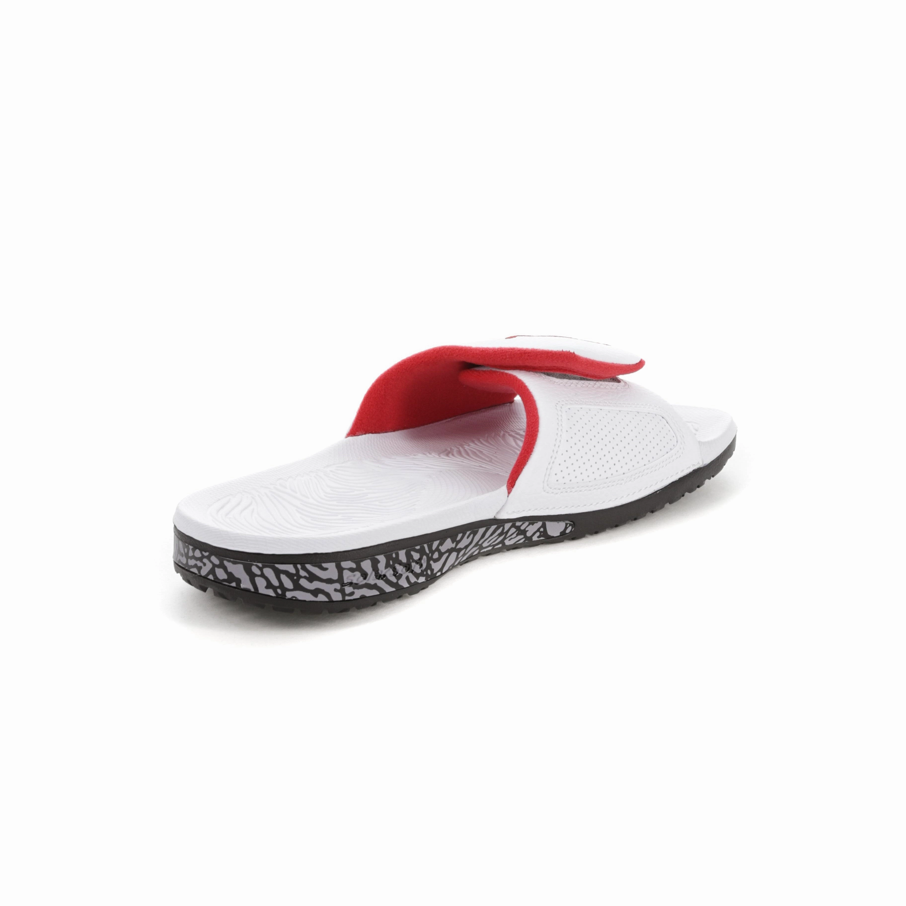 Jordan Hydro III Retro Slide White/Red/Black Flattering wear Comfort Fit Design