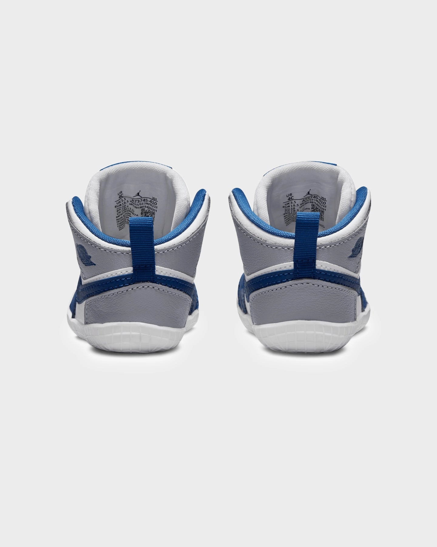 Jordan Infants' Air Jordan 1 (TD) True Blue/White Shock Dissipating Plate Flex Zones Engineering