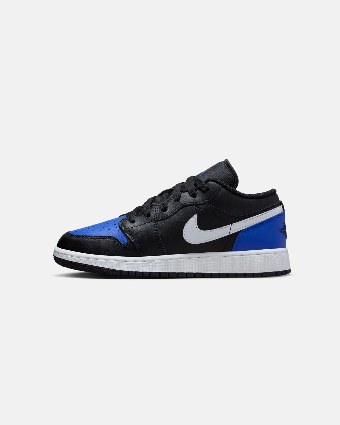 Rebound Midsole Jordan Kids' Air Jordan 1 Low (GS) Black/White-Game Royal