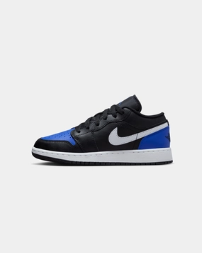 Rebound Midsole Jordan Kids' Air Jordan 1 Low (GS) Black/White-Game Royal