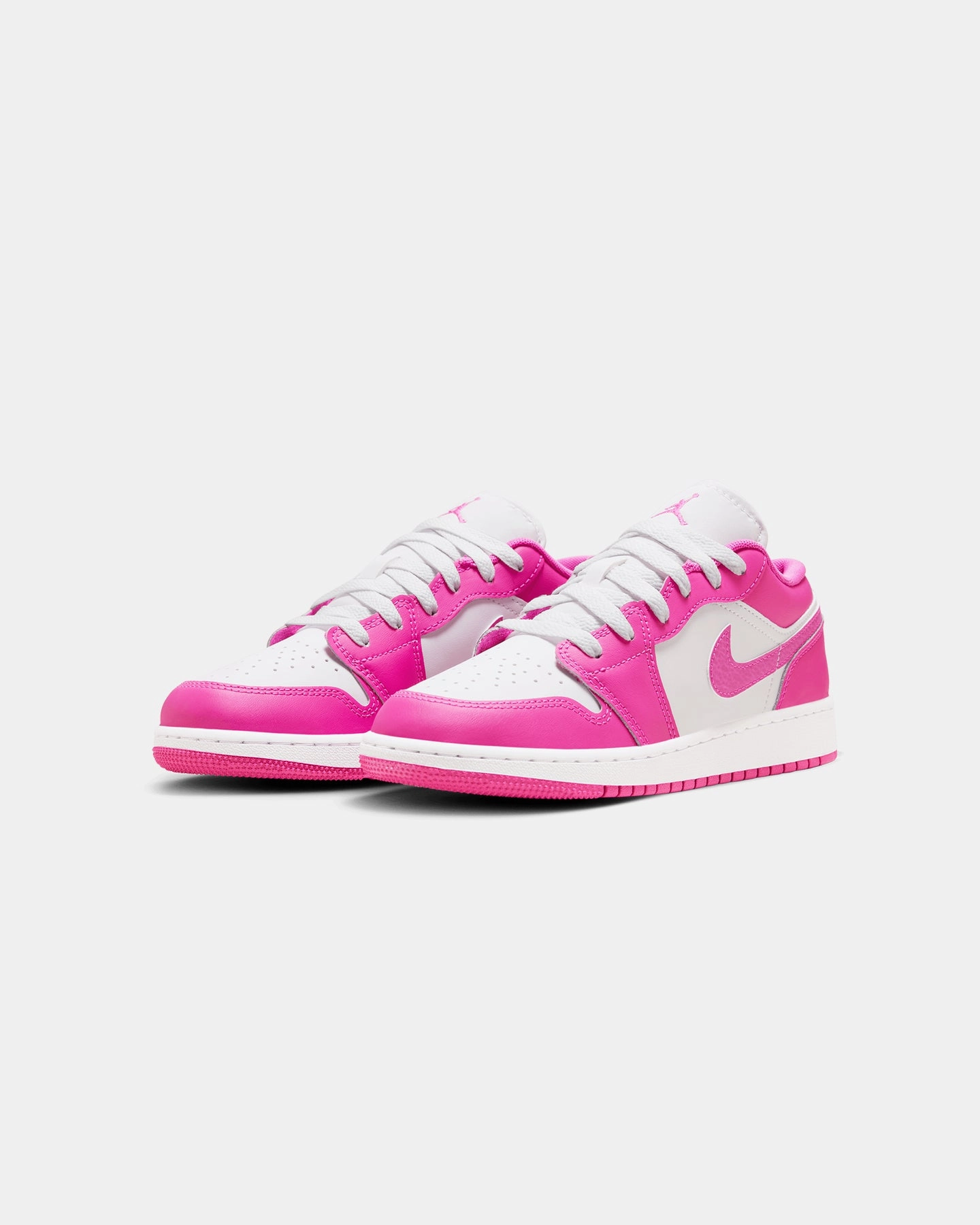 Total Fit Sneaker Design Jordan Kids' Air Jordan 1 Low (GS) Fire Pink/Iris Whisper White