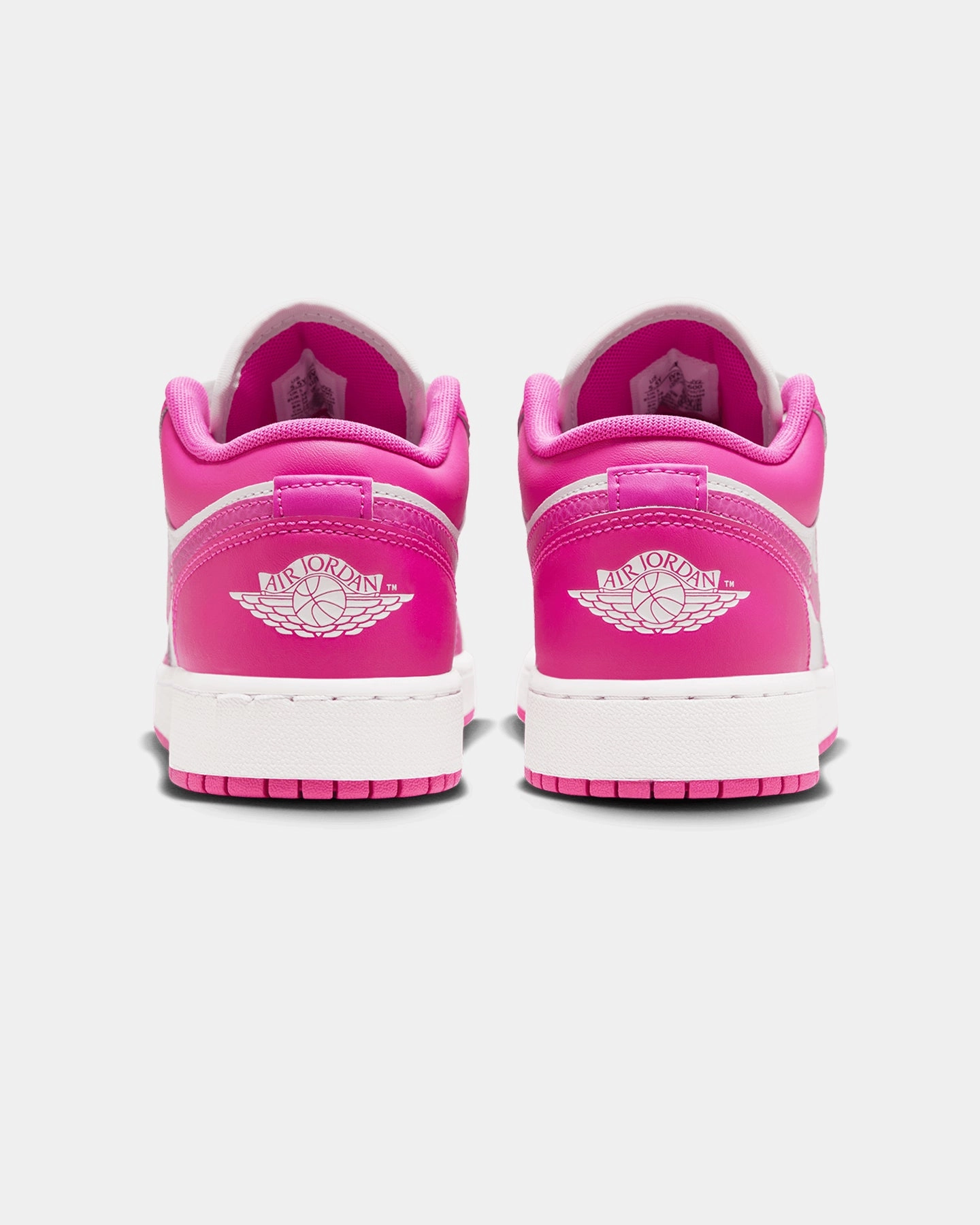 Jordan Kids' Air Jordan 1 Low (GS) Fire Pink/Iris Whisper White Flat Knit Texture