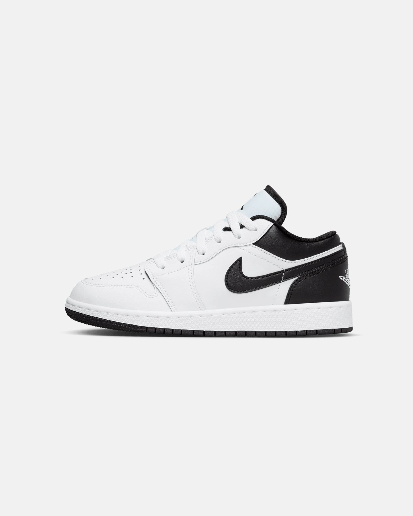 Jordan Kids' Air Jordan 1 Low (GS) White/Black Lined Upper Urban Fit