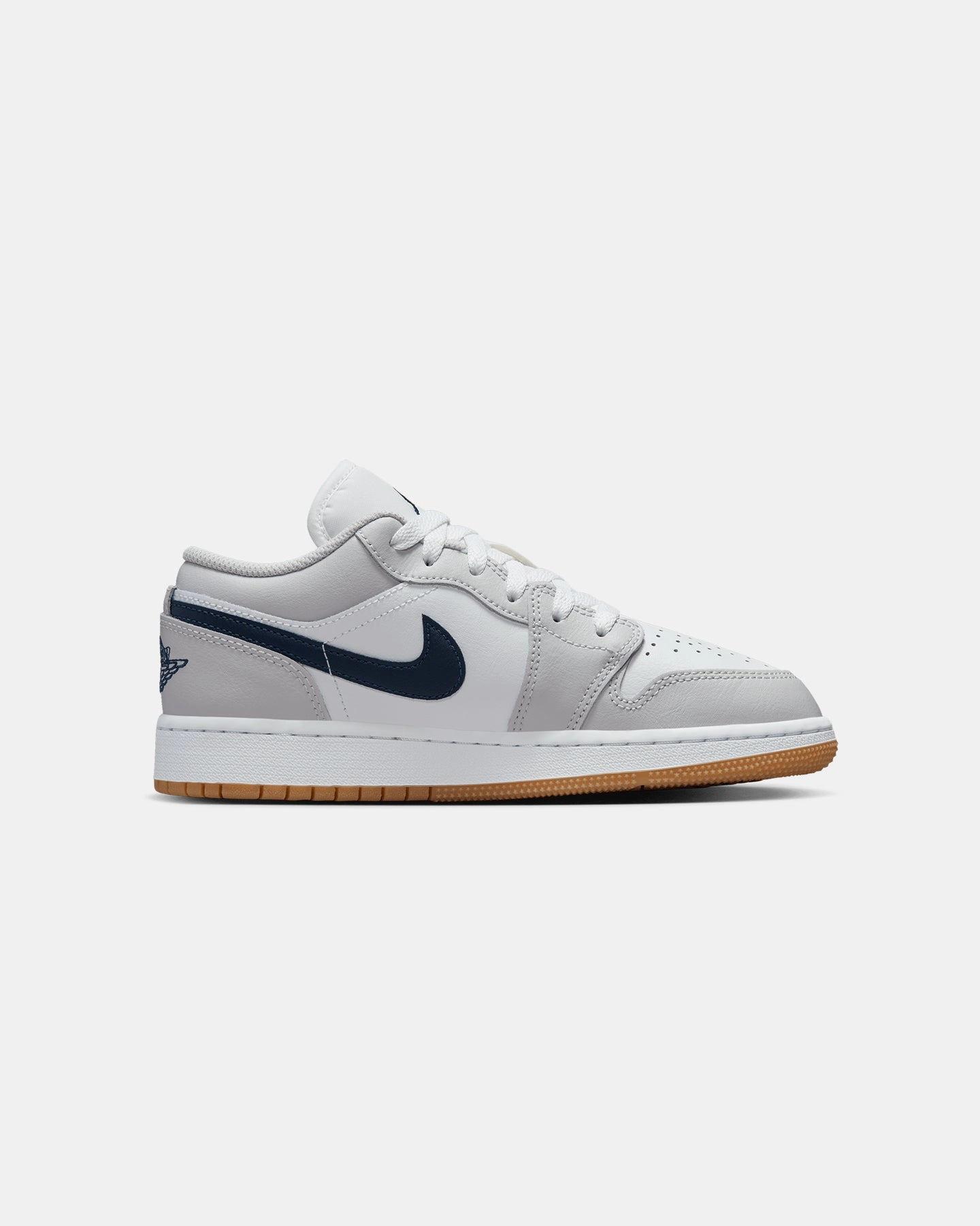 Lightweight Cushioning Jordan Kids' Air Jordan 1 Low (GS) White/Navy