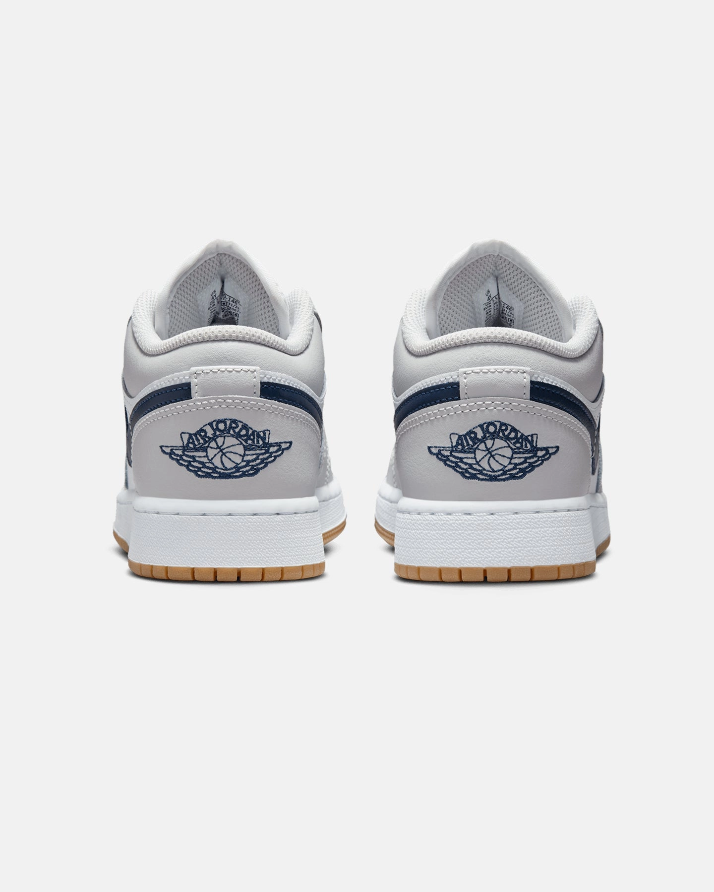Jordan Kids' Air Jordan 1 Low (GS) White/Navy Reinforced Stitching
