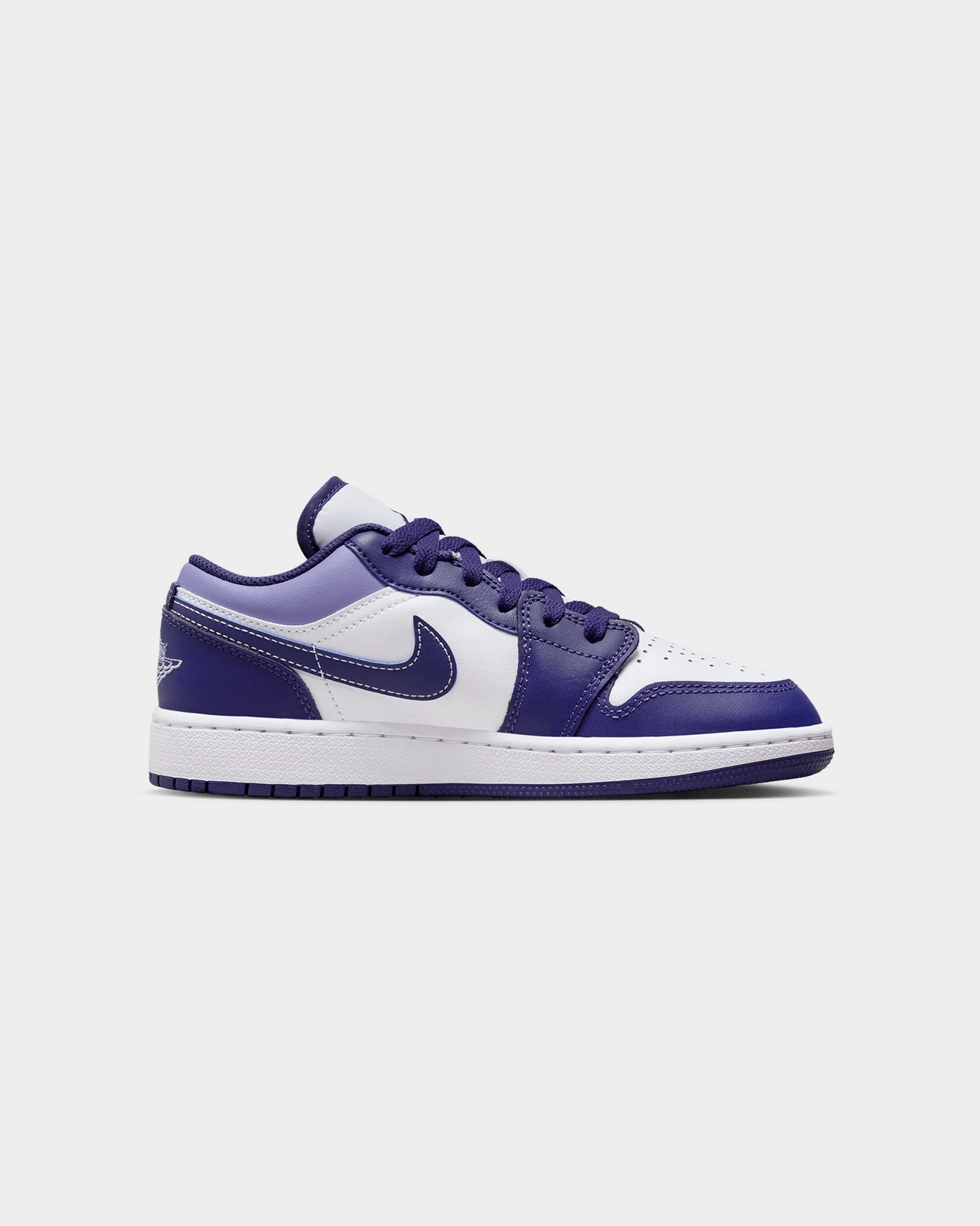 Slip Resistant Pattern Jordan Kids' Air Jordan 1 Low "Blue Berry" Sky J Purple/White