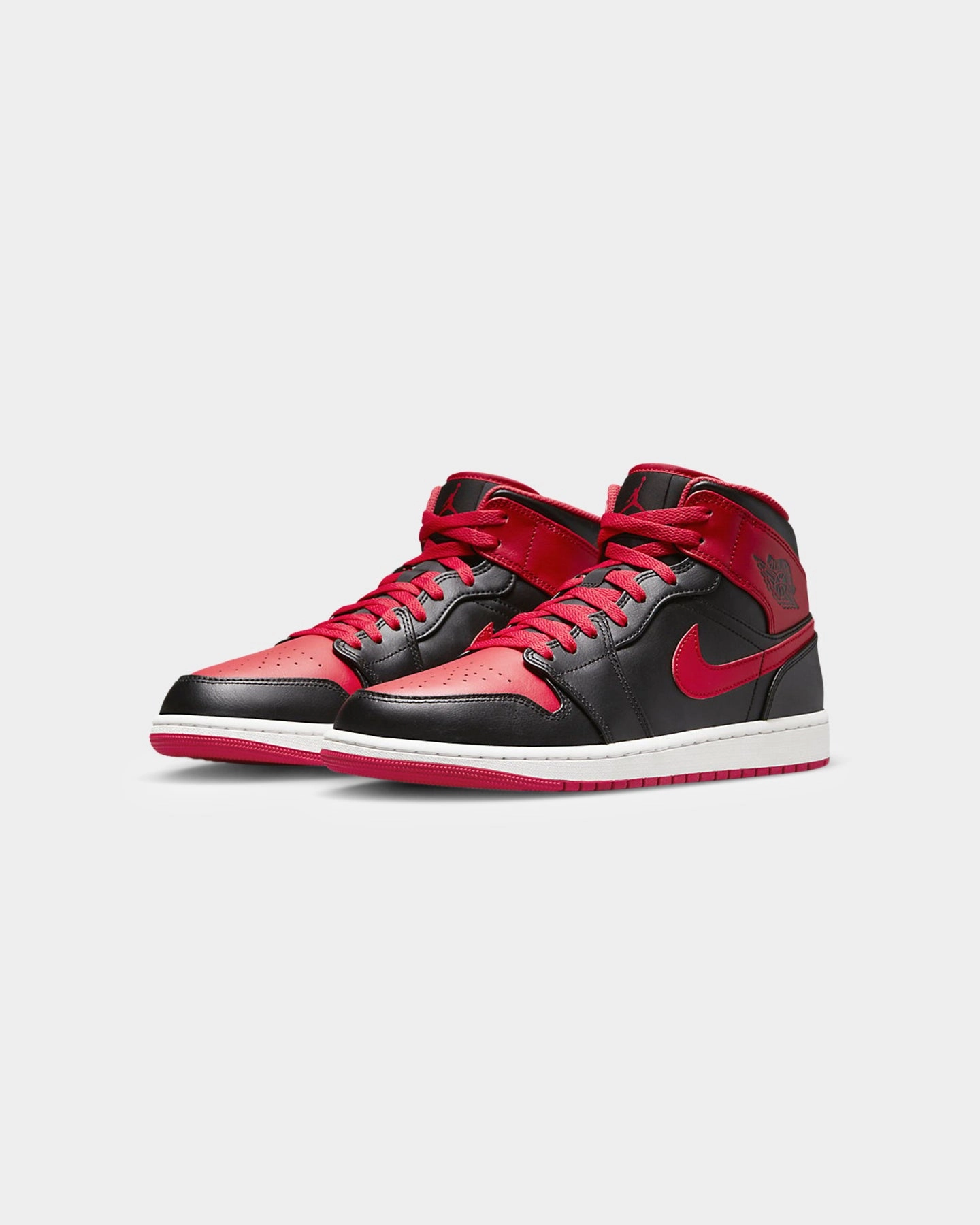 walking - specific benefits Stain-Resistant Jordan Kids' Air Jordan 1 Mid (GS) "Alternate Bred" Black/Fire Red-White
