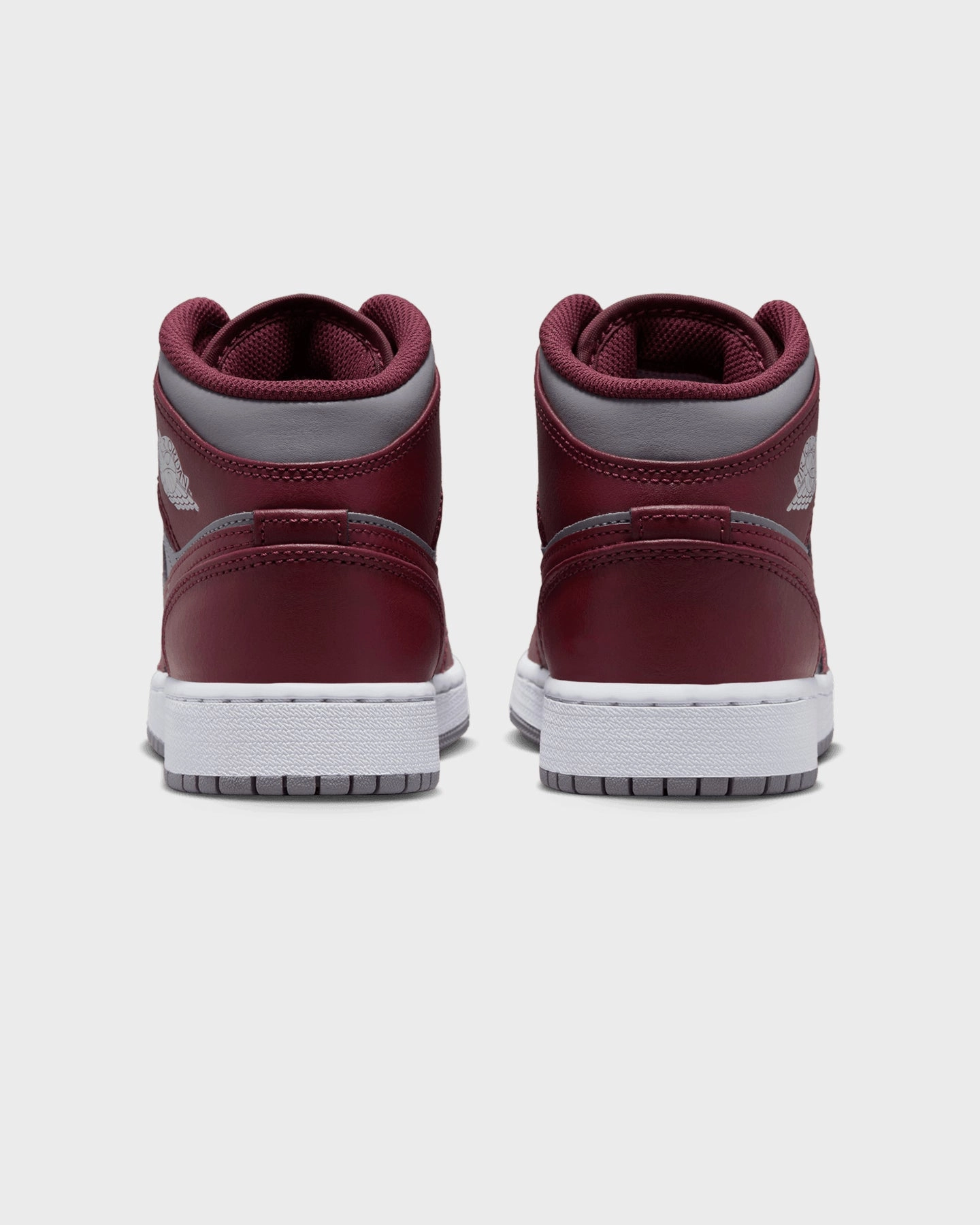 Jordan Kids' Air Jordan 1 Mid (GS) "Bordeaux" Cherrywood Red Move Natural
