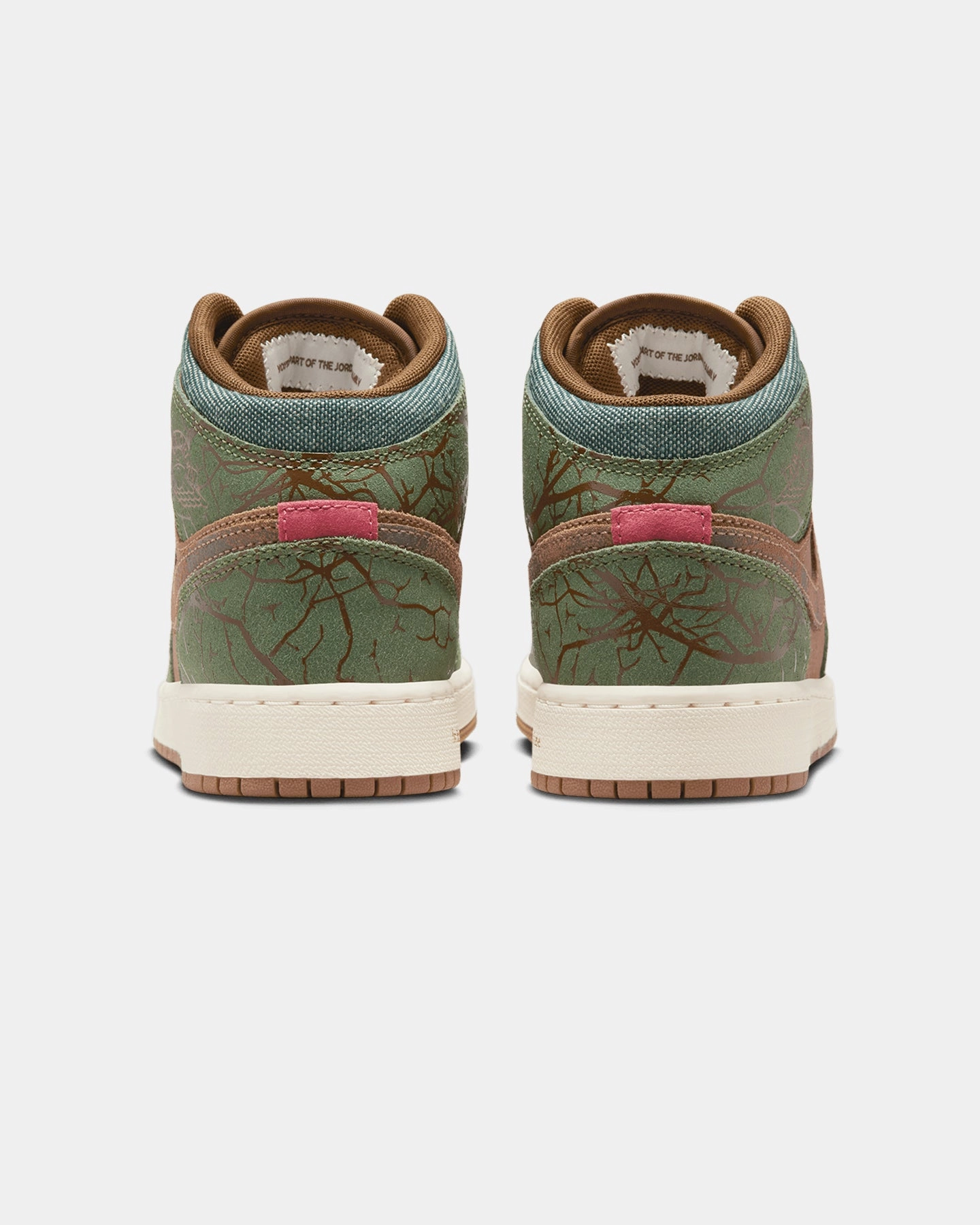 Commuter Ready Midfoot Lock System Jordan Kids' Air Jordan 1 Mid (GS) "Sneaker School"  Archaeo Brown