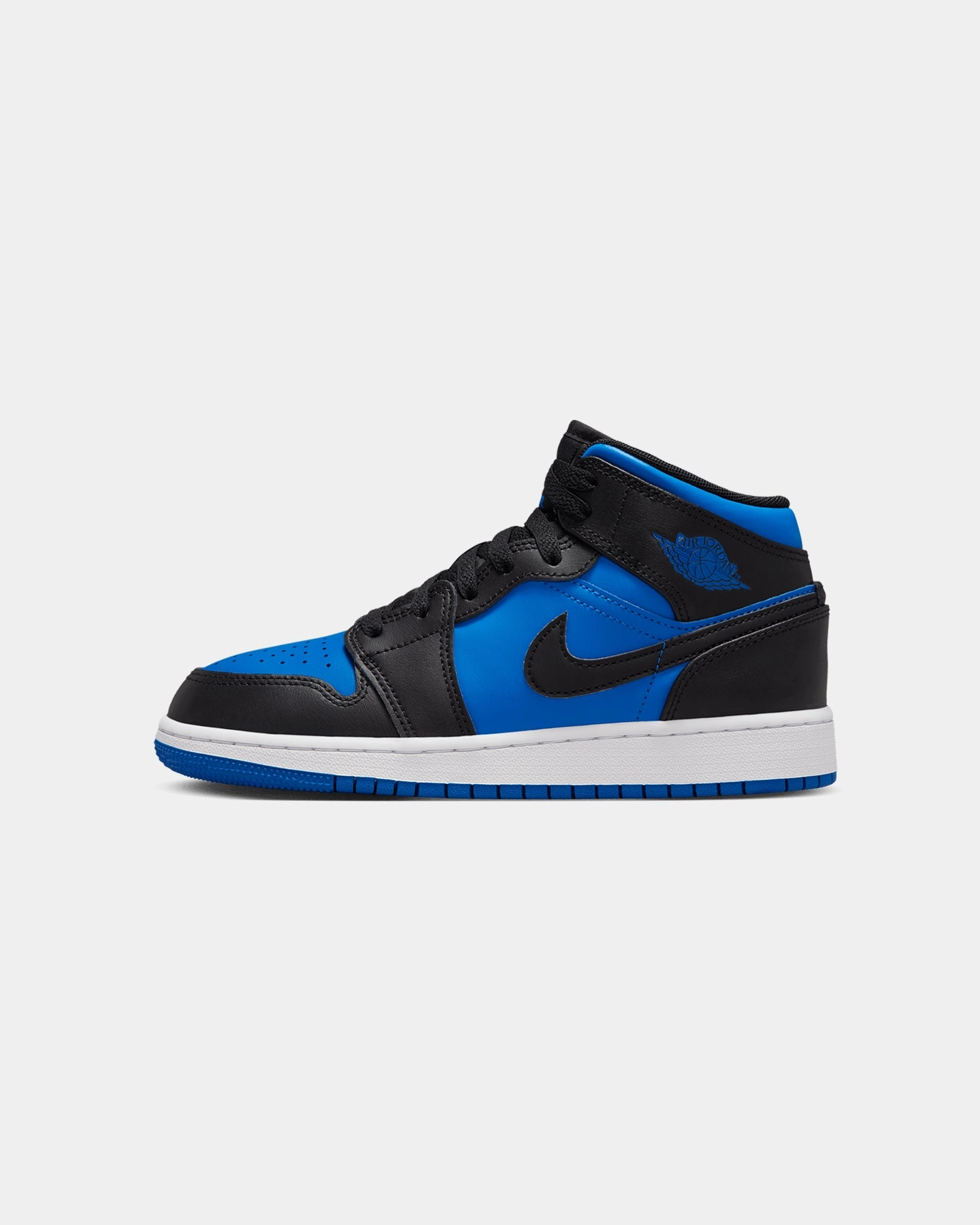 On-the-Go Wear Jordan Kids' Air Jordan 1 Mid (GS) Black/Royal