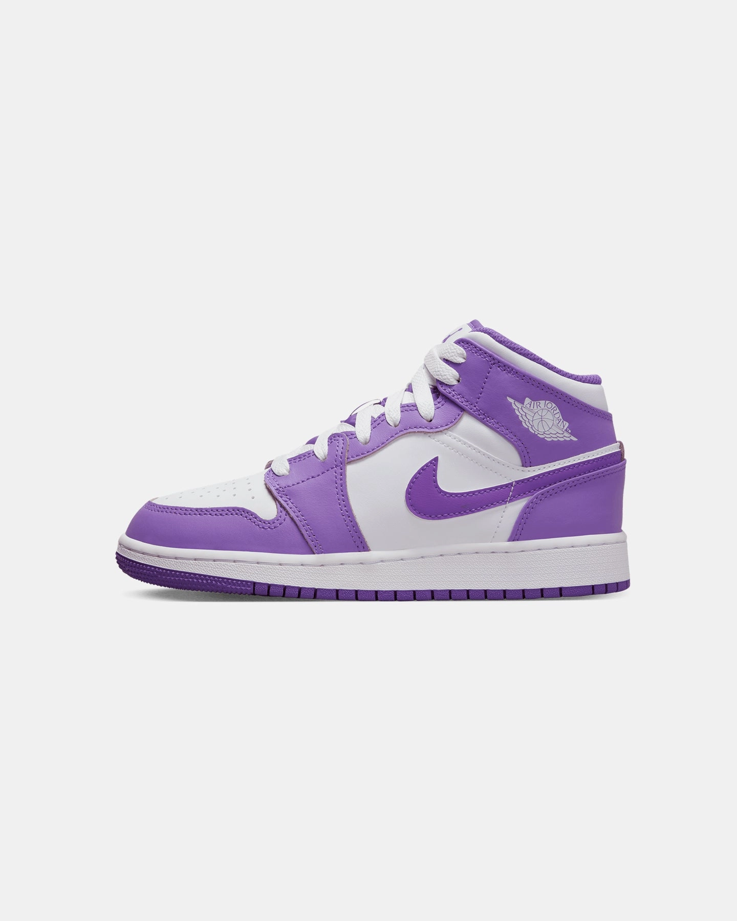 Fit Everyday High-performance ease Jordan Kids' Air Jordan 1 Mid (GS) Purple Venom/White